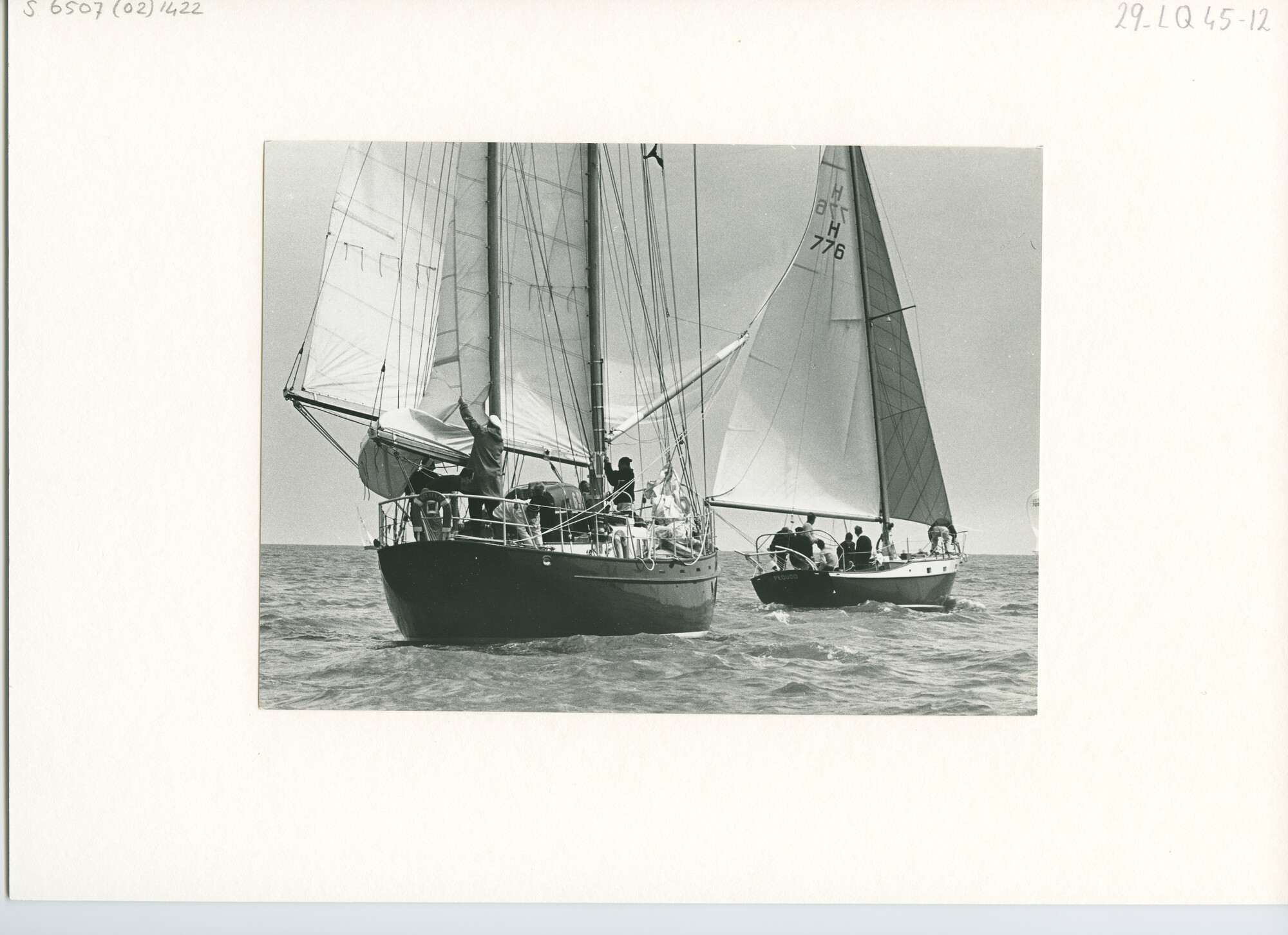 S.6507(02)1422.02; Zwart-wit foto van de 100-mijlrace 1963; foto