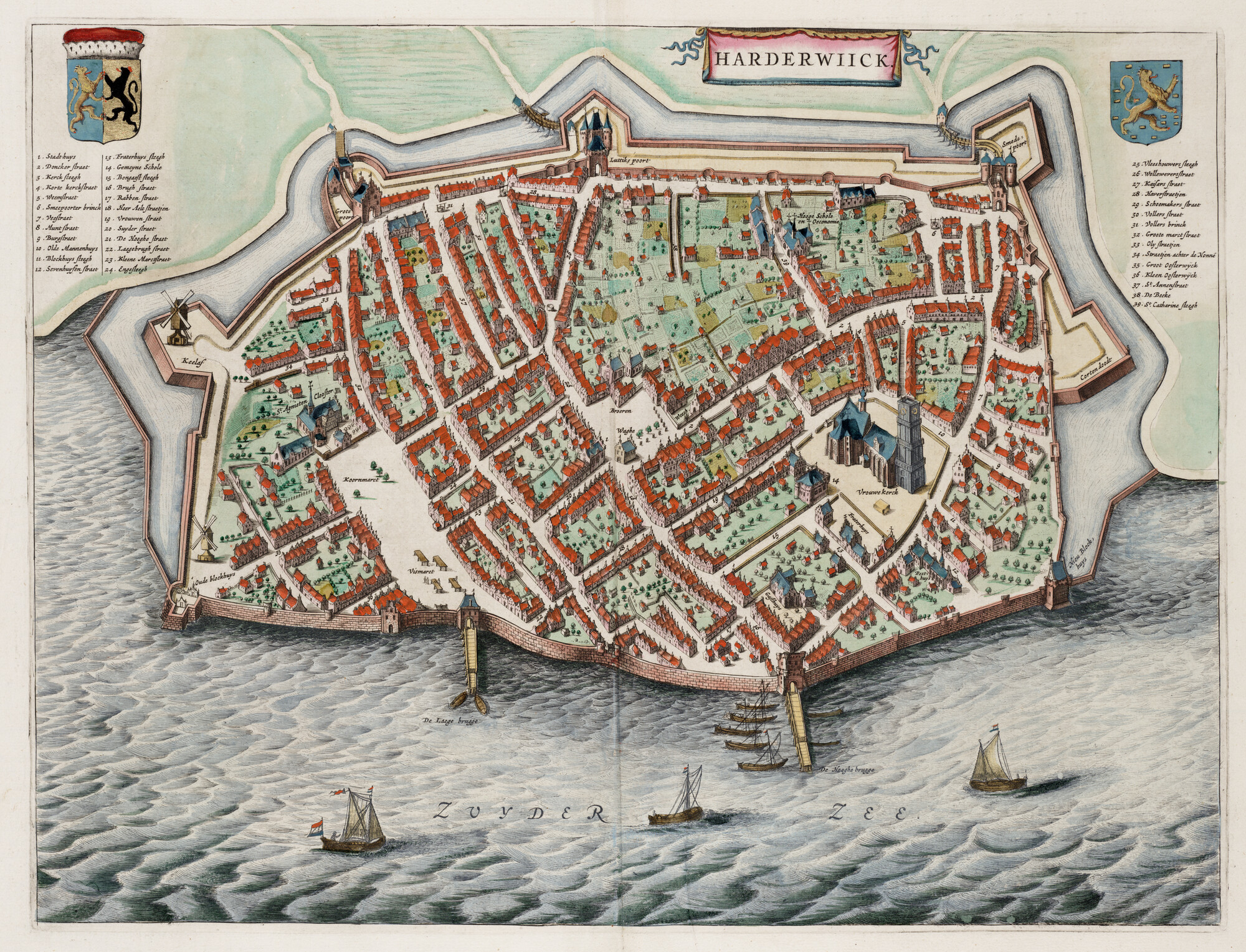S.1034(15) [kaart 012]; Kaart van Harderwijk; landkaart