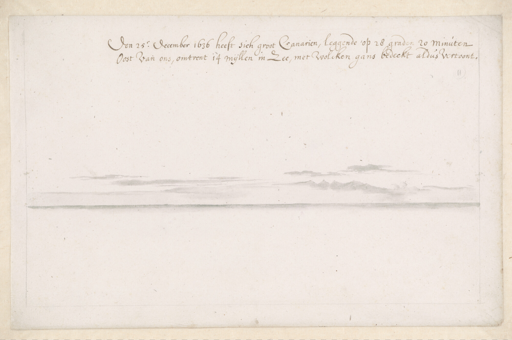 A.3457(11); Landverkenning van Gran Canaria; tekening