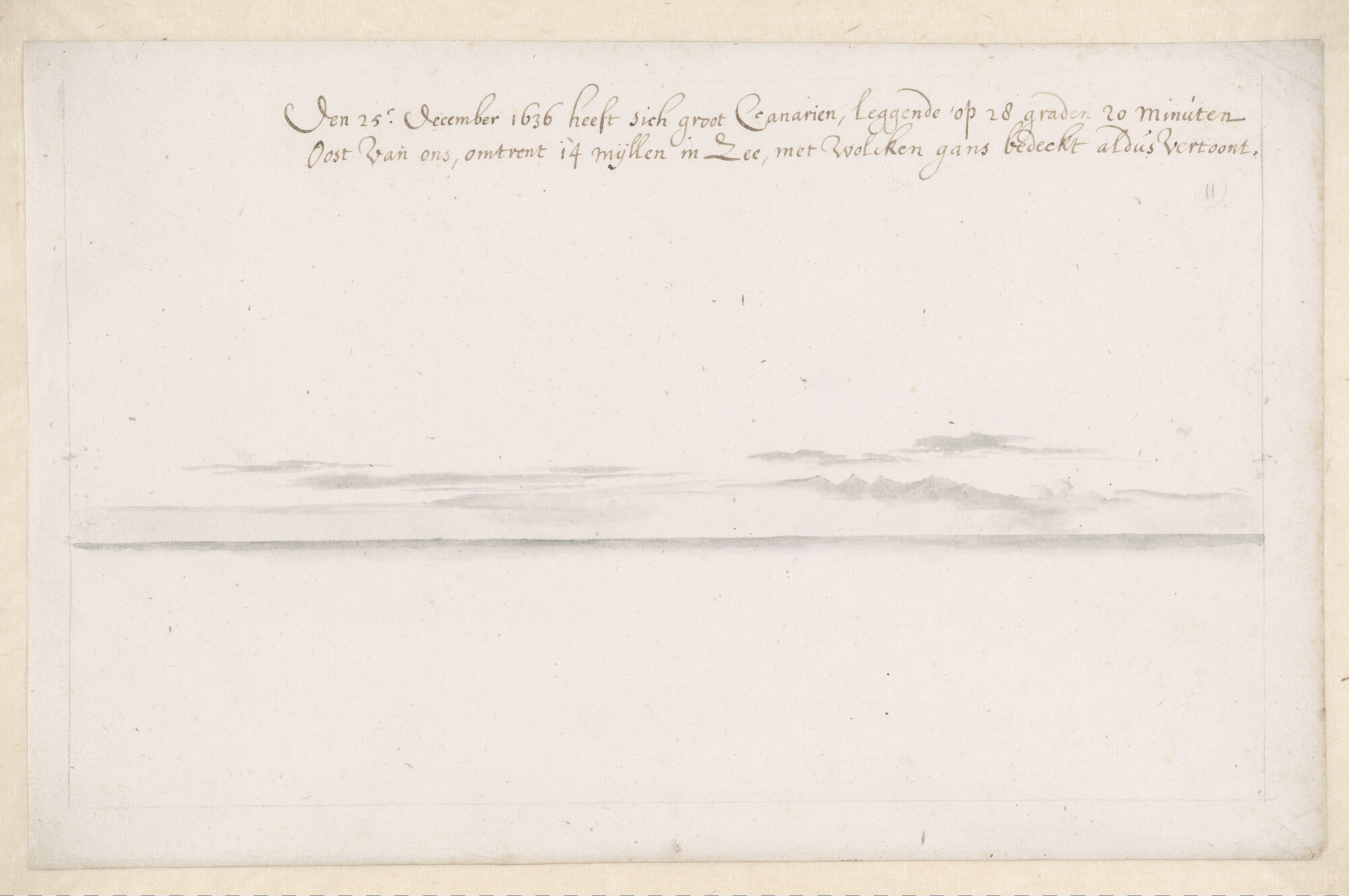 A.3457(11); Landverkenning van Gran Canaria; tekening