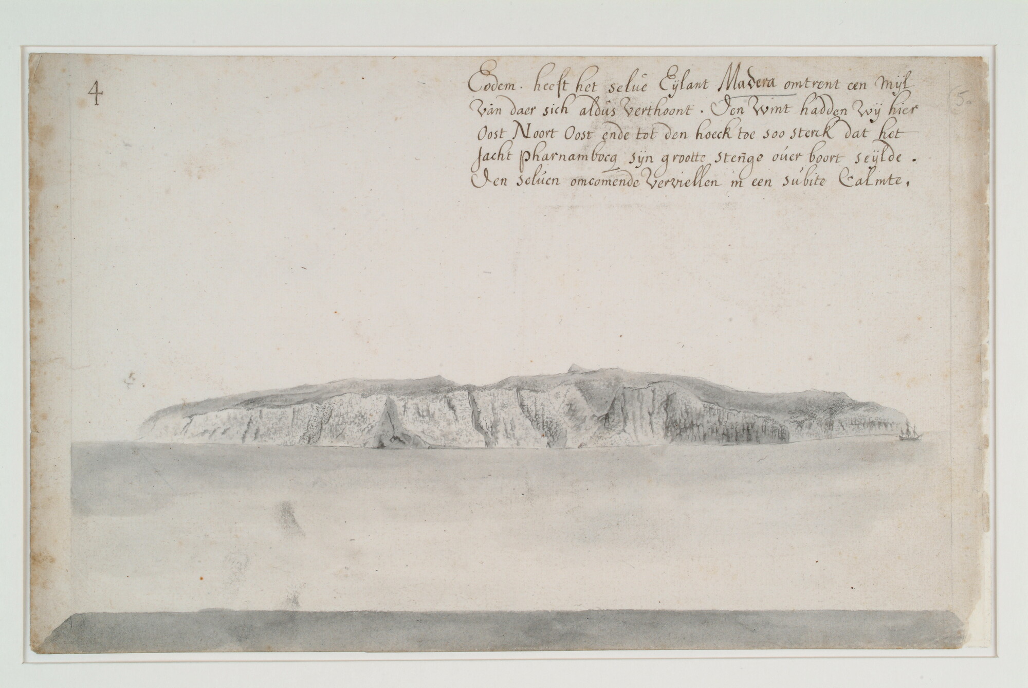 A.3457(05); Landverkenning van Madeira; tekening