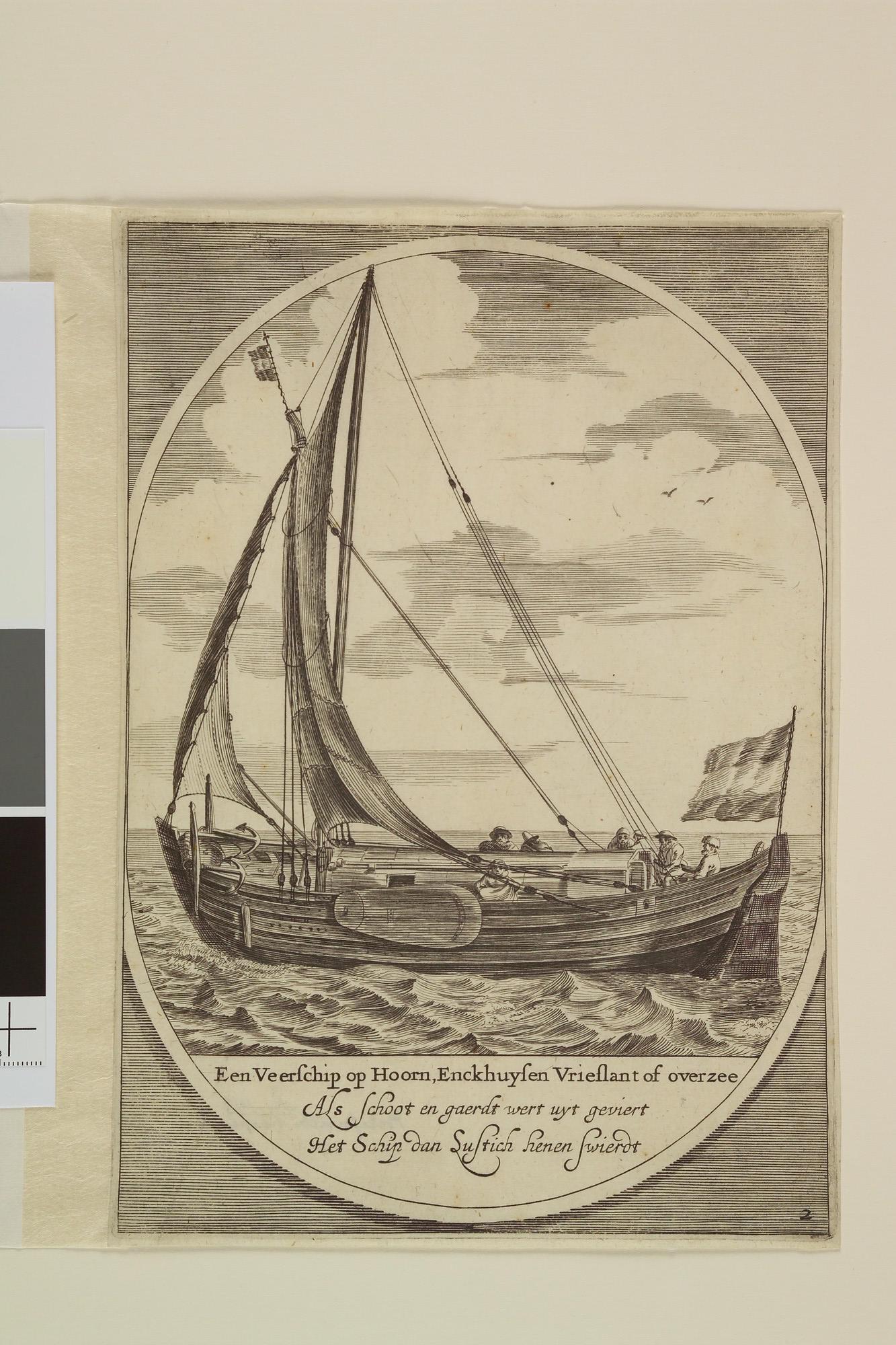 A.0149(0258); Prent van een veerschip; prent
