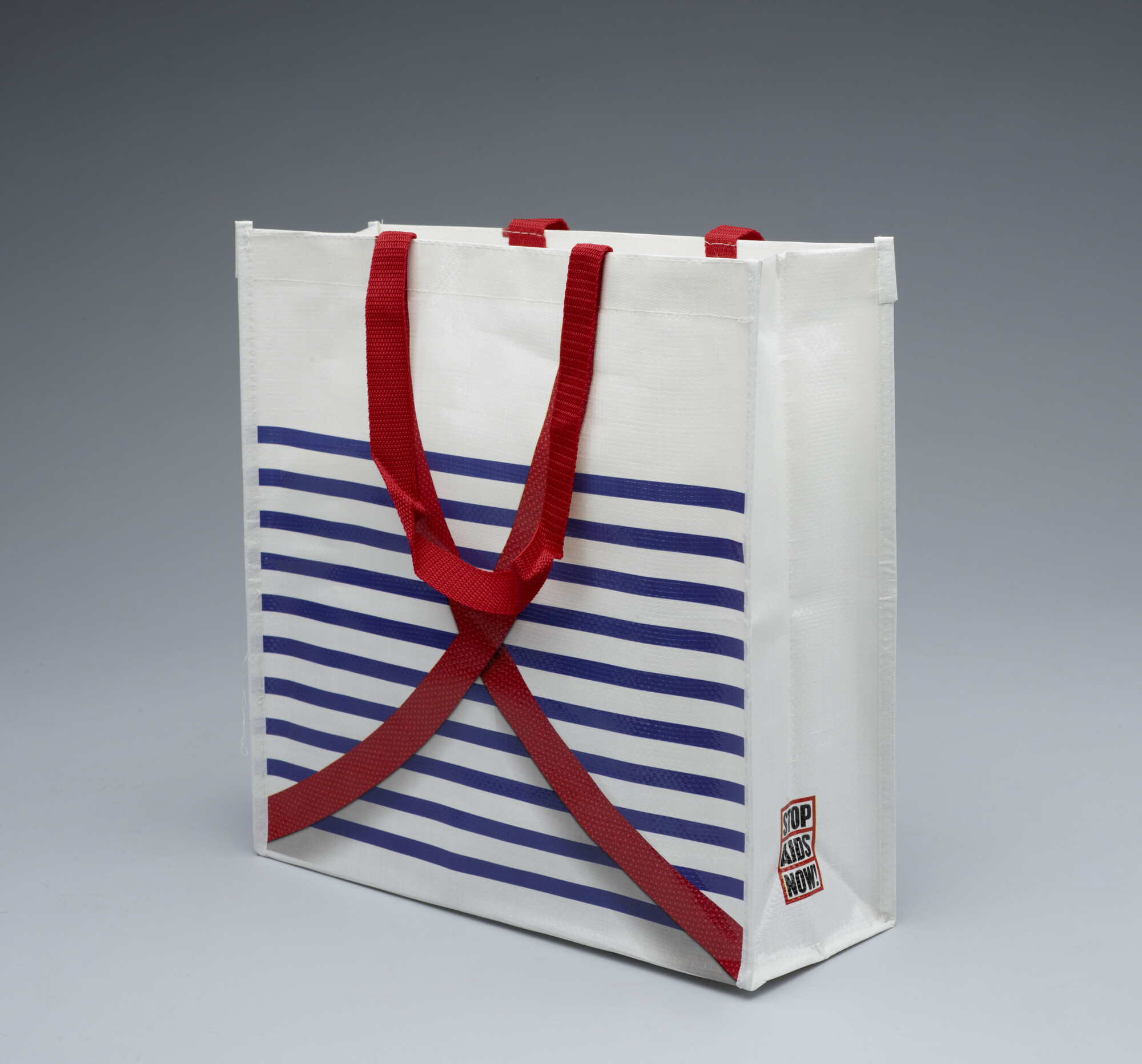 2013.0593; Draagtas ArtBag van stichting Stop AIDS Now!; tas