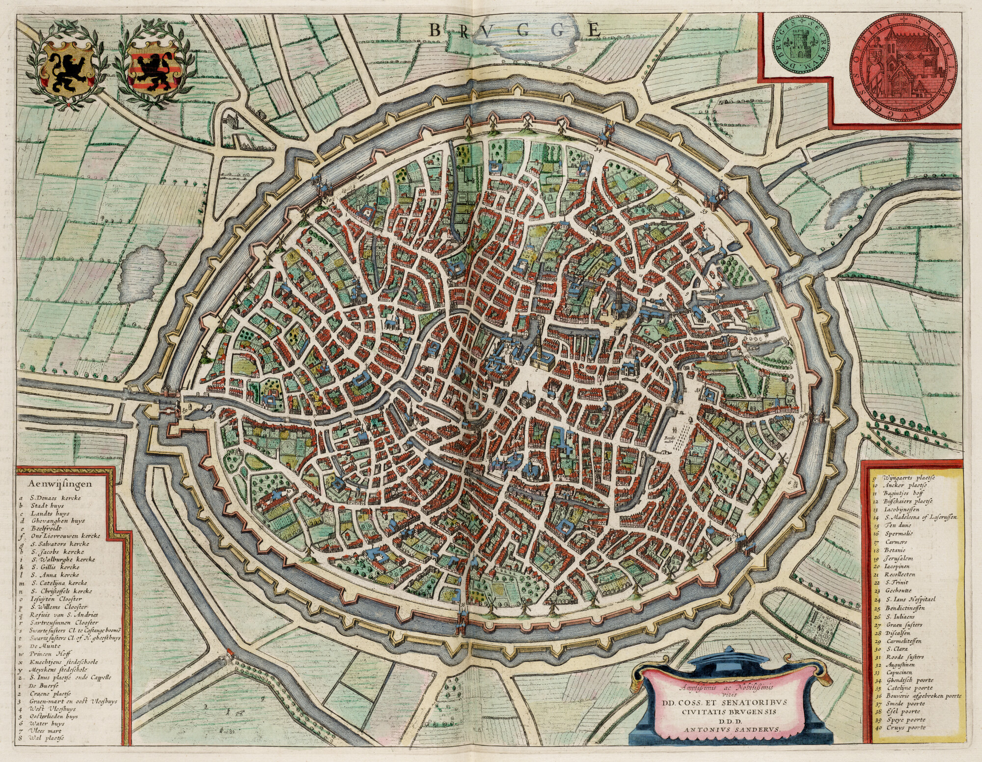 S.1034(16) [kaart 022]; Kaart van Brugge; landkaart