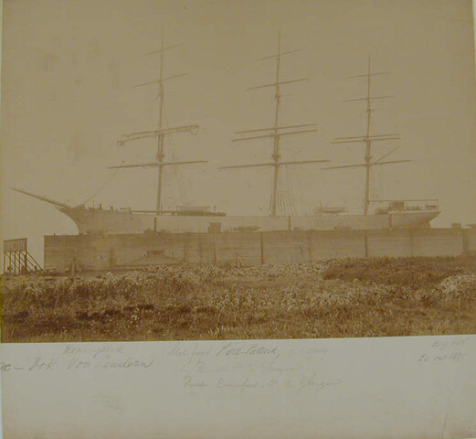 S.1156(06)354; De 3-mast stalen fregat 'Port Patrick' [gebouwd in 1889 op de werf Russell &; foto