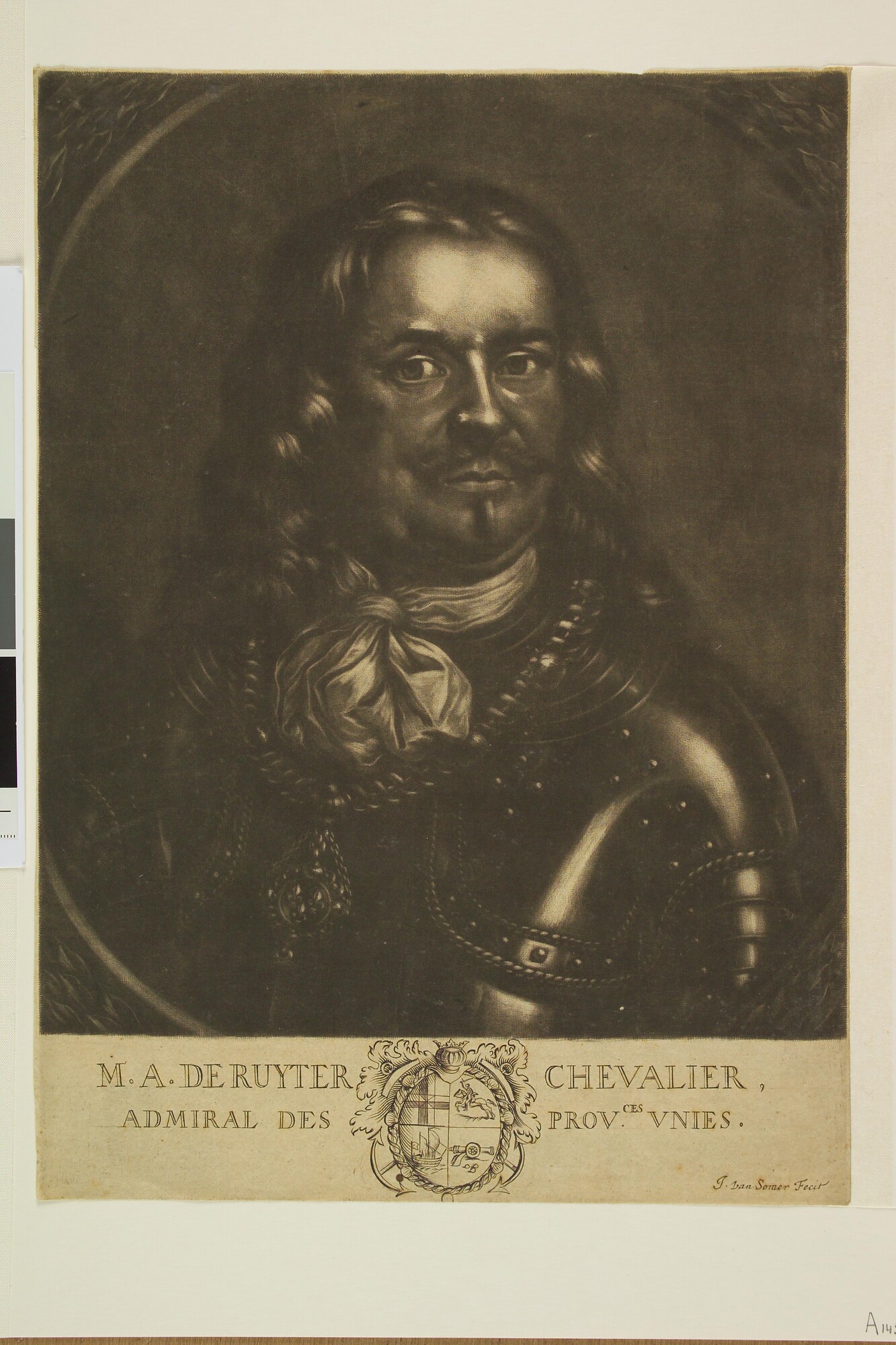 A.0145(178)12; Portret van Michiel Adriaansz. De Ruyter; prent