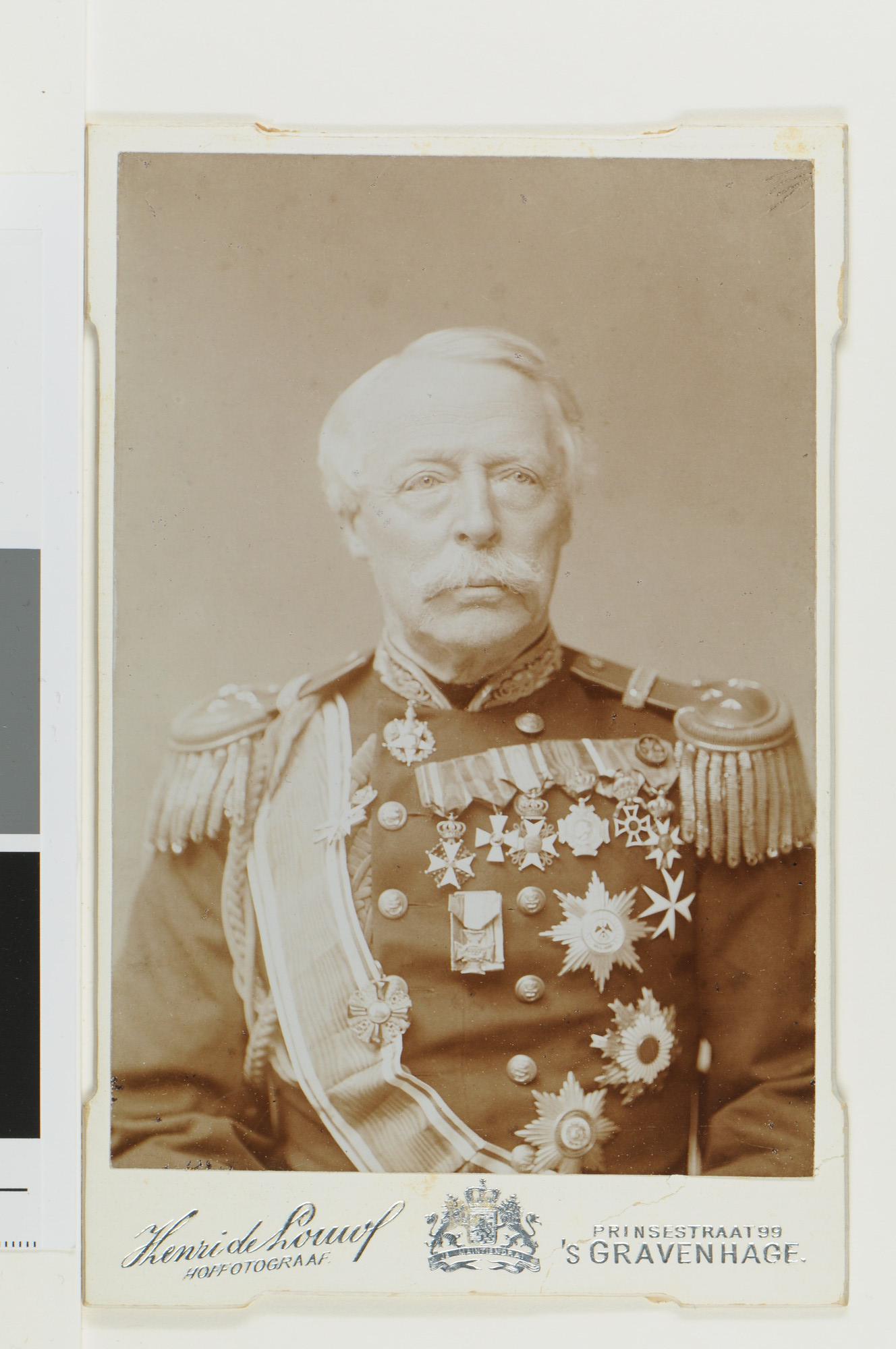 A.1361(25)15; Portretfoto van jhr. F. de Casembroot (1817-1895), vice-admiraal b.d.; foto