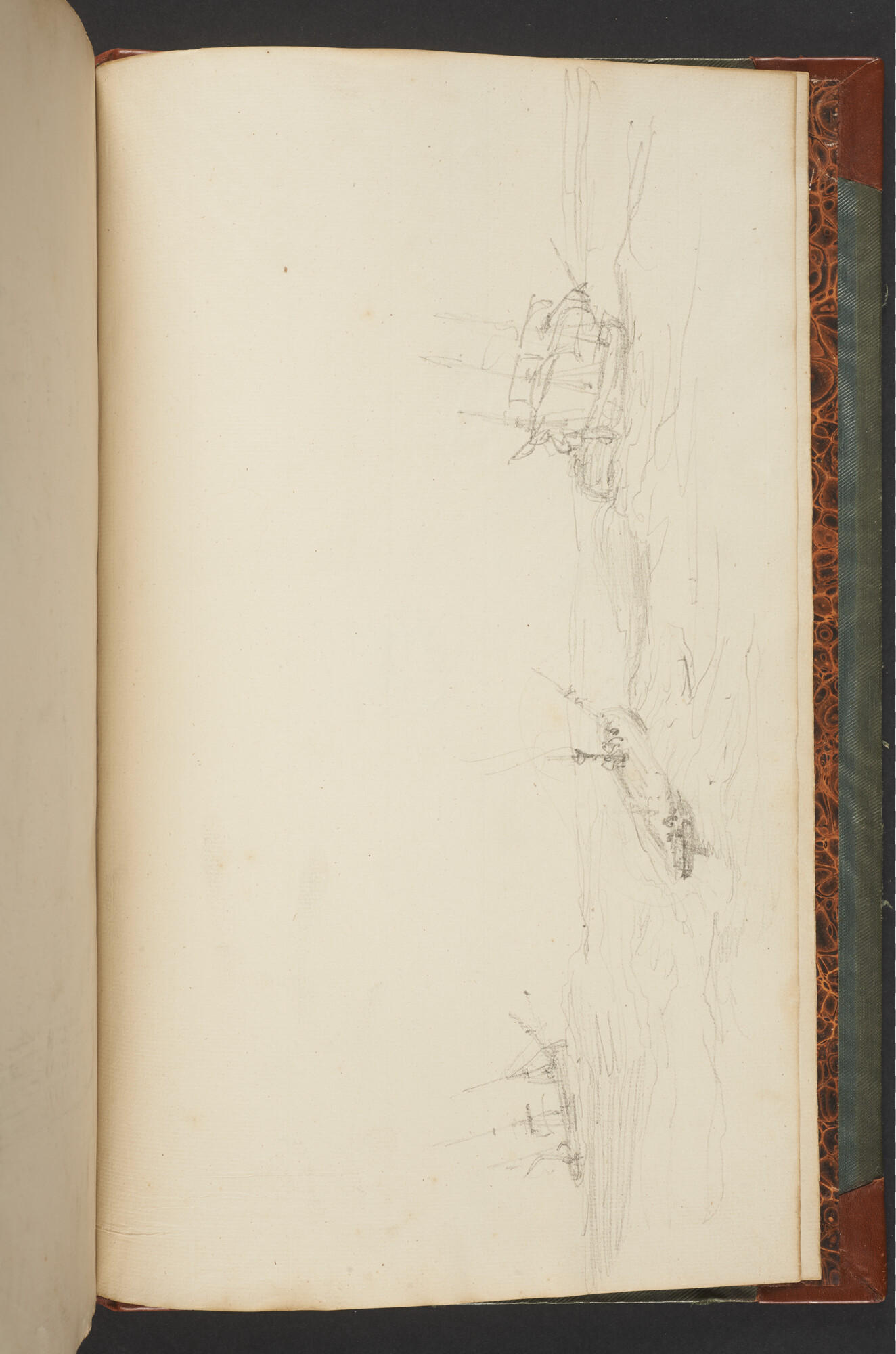 A.3222; Schetsboek met tekeningen door Albertus van Beest en Louis Meijer; schetsboek