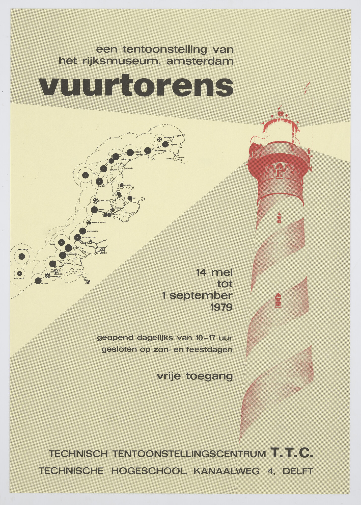 1994.5137; Affiche voor een tentoonstelling over de Nederlandse scheepvaart deze eeuw 'Amersfoort het schip in' [...]; affiche