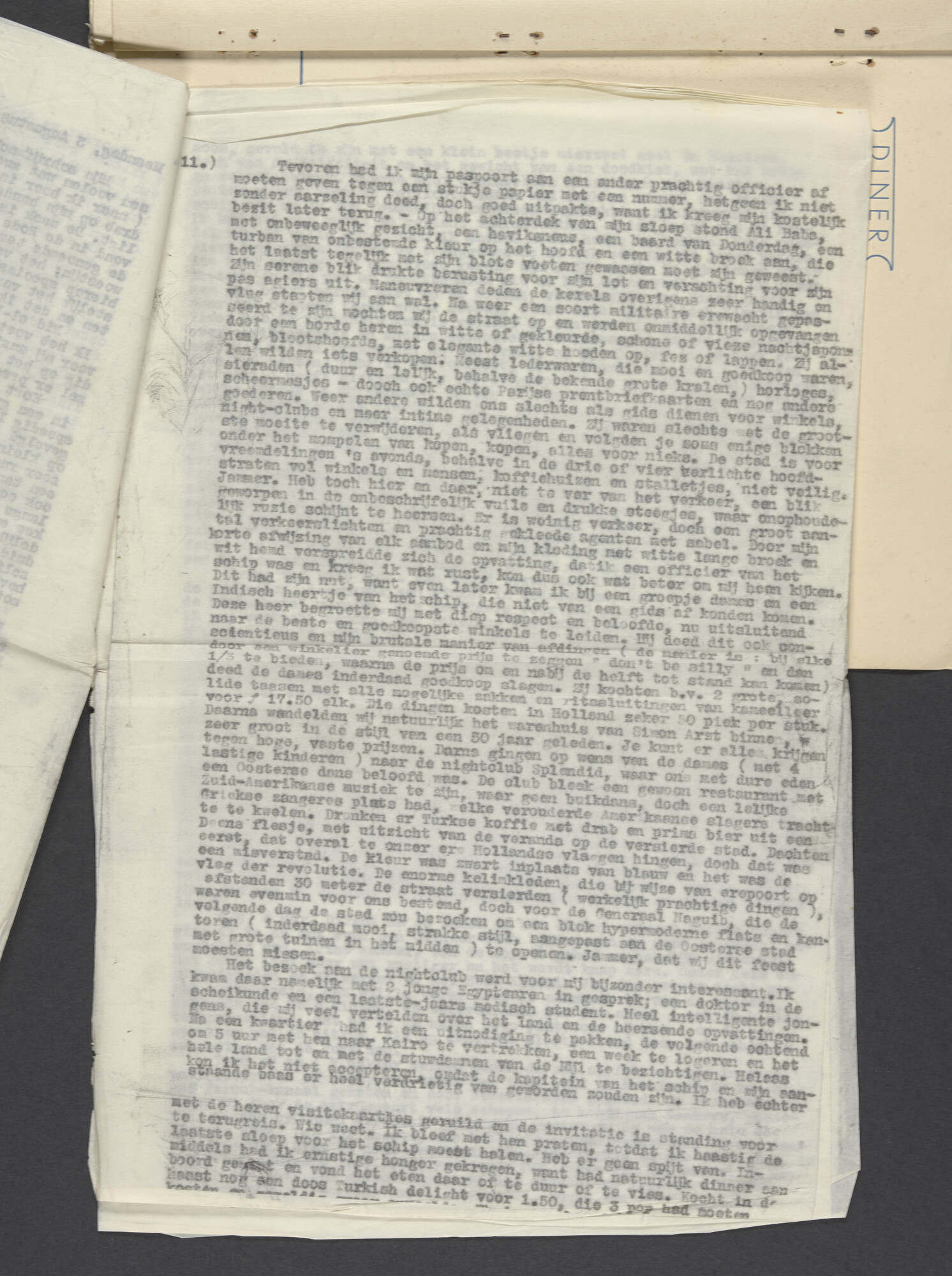 2023.0583; Fotoalbum met reisverslag van Kurt Lewin van een reis met ms. Oranje in juli-augustus 1953; fotoalbum