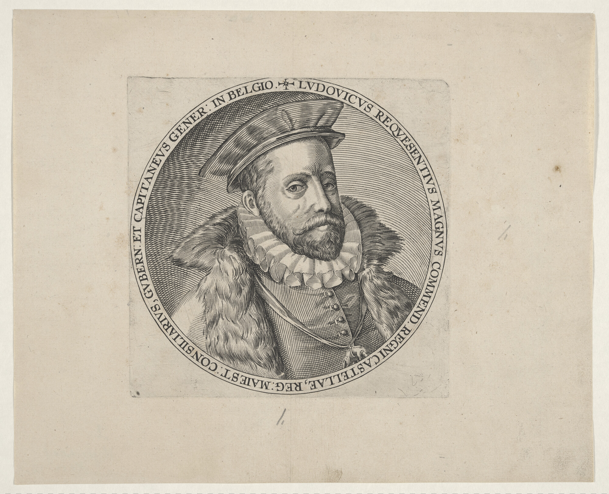 A.0145(027)132; Portret van Don Luis de Requesens, omstreeks 1573; prent