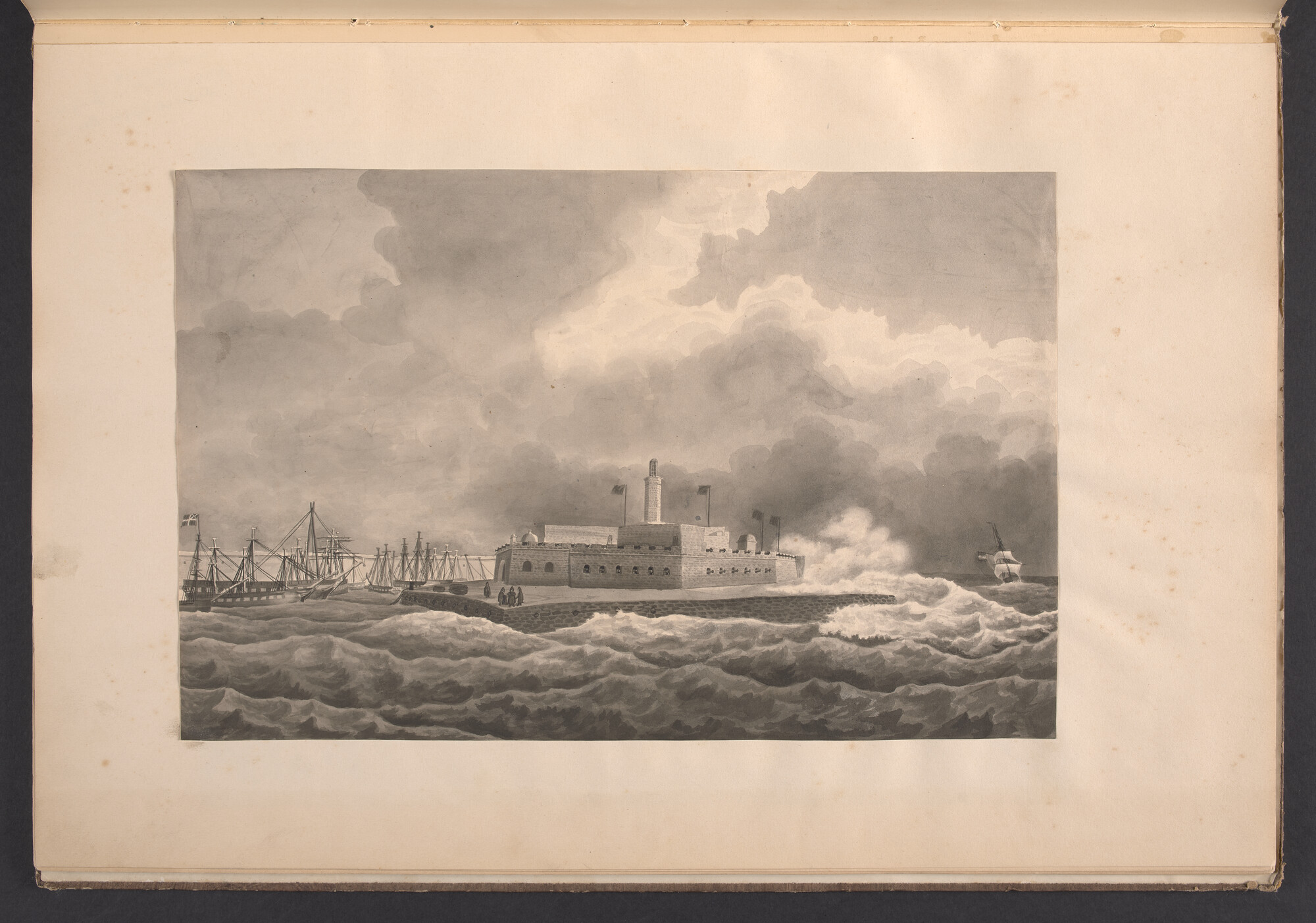 S.1277(09)53; Album met tekeningen van Dirk Muller, Jacob Swart en W. Stort; album