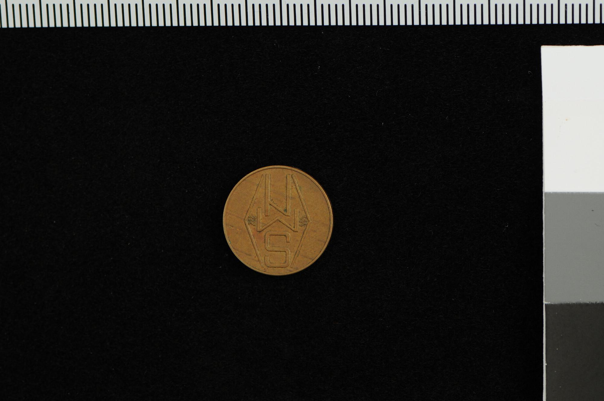 S.4949(01); Boordgeld (5 cent) van de SMN Amsterdam; munt