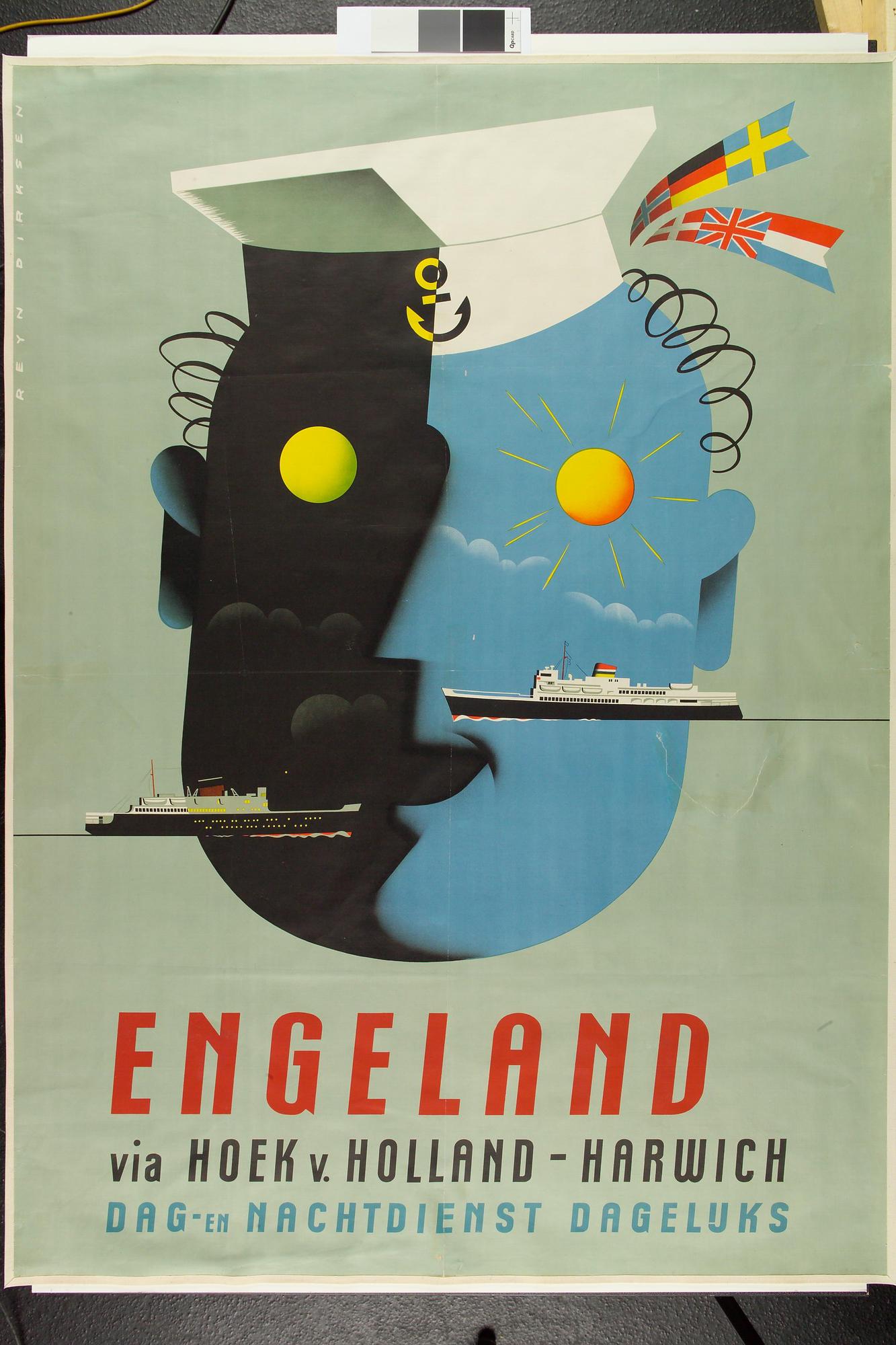 S.4642(06)2; Lijndienst Hoek van Holland - Harwich; affiche