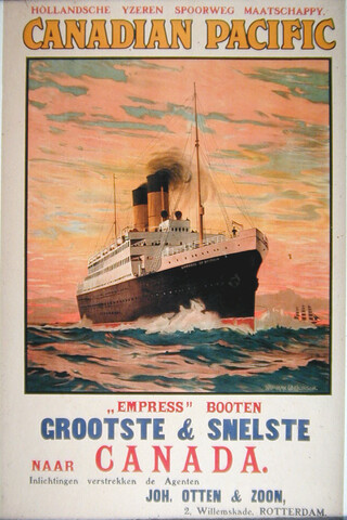 1994.5114; Hollandsche Yseren Spoorweg Maatschappij en de Canadian Pacific; affiche