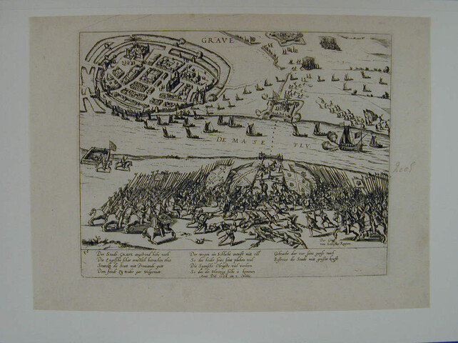 A.0145(027)267; Grave door Parma belegerd, 12 mei 1586; prent
