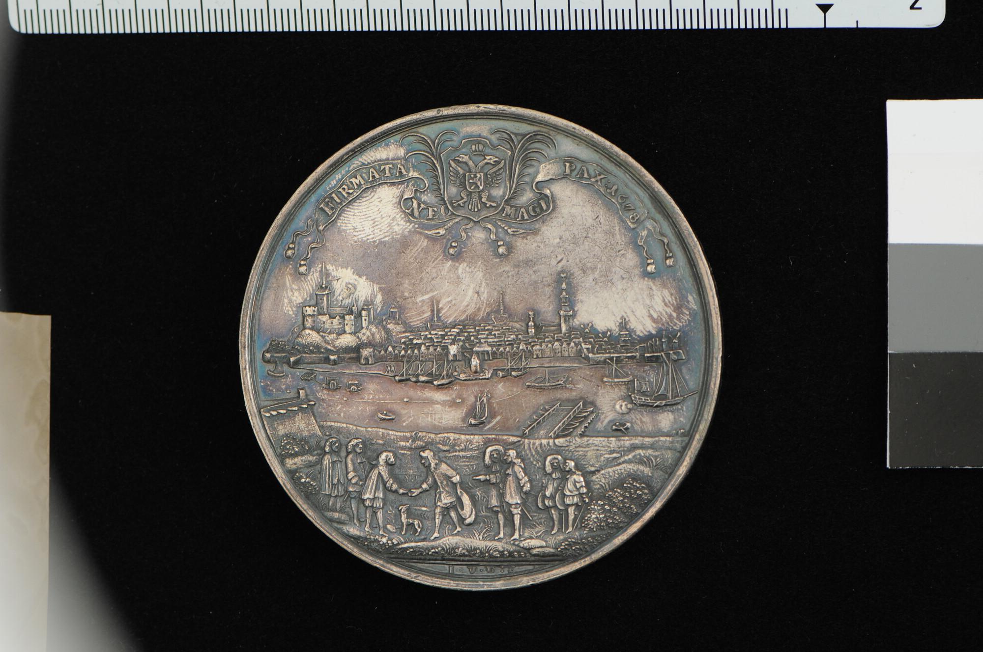 S.0515(01); Penning op de vrede van Nijmegen, 1678; penning