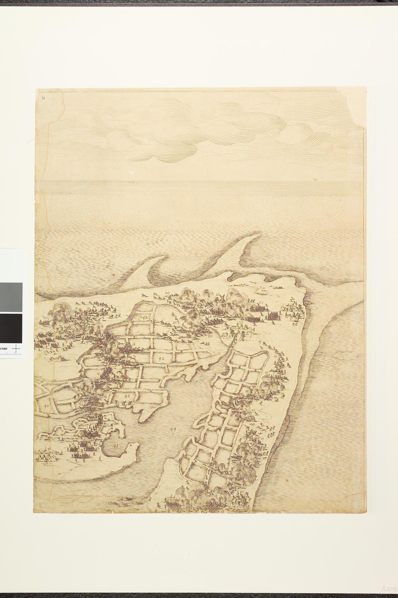 A.0145(140)3; Verovering van het eiland Re; prent