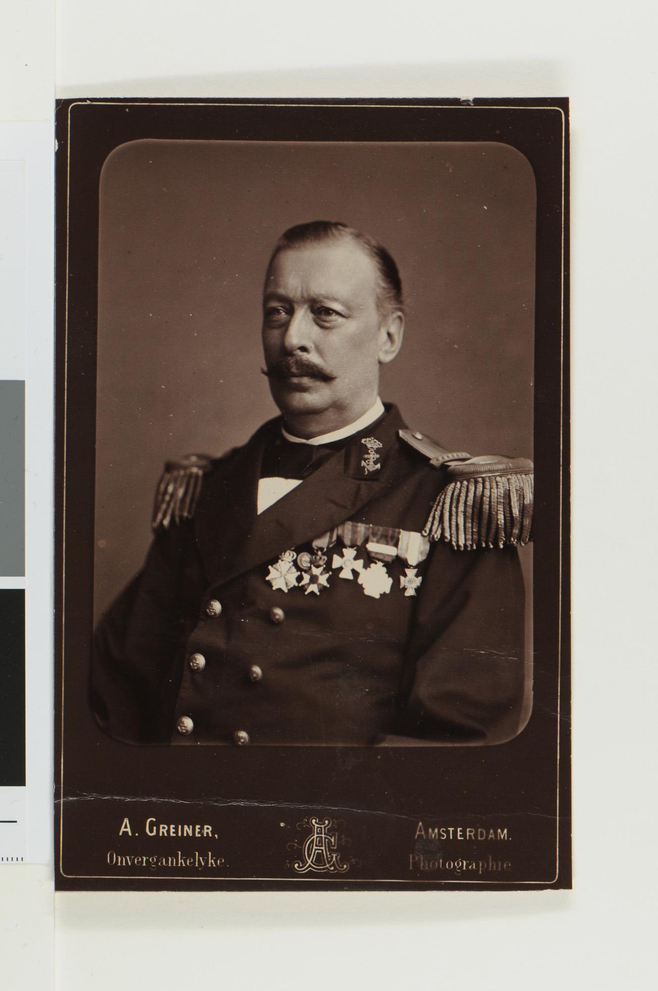 S.3415(06)03; Portretfoto van jhr. M.W. van Rensselaer Bowier (1822 -1889); foto