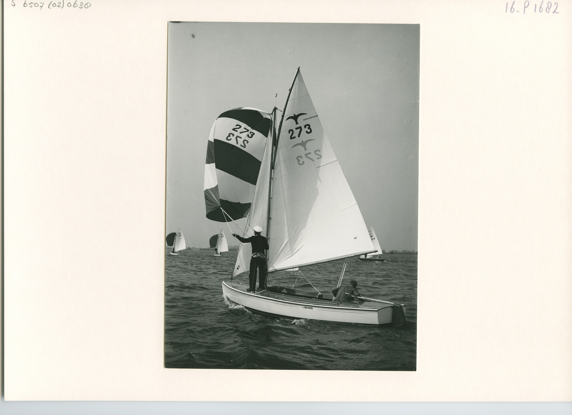 S.6507(02)0638.03; Zwart-wit foto van de Braassemweek 1962: de Valkenklasse; foto