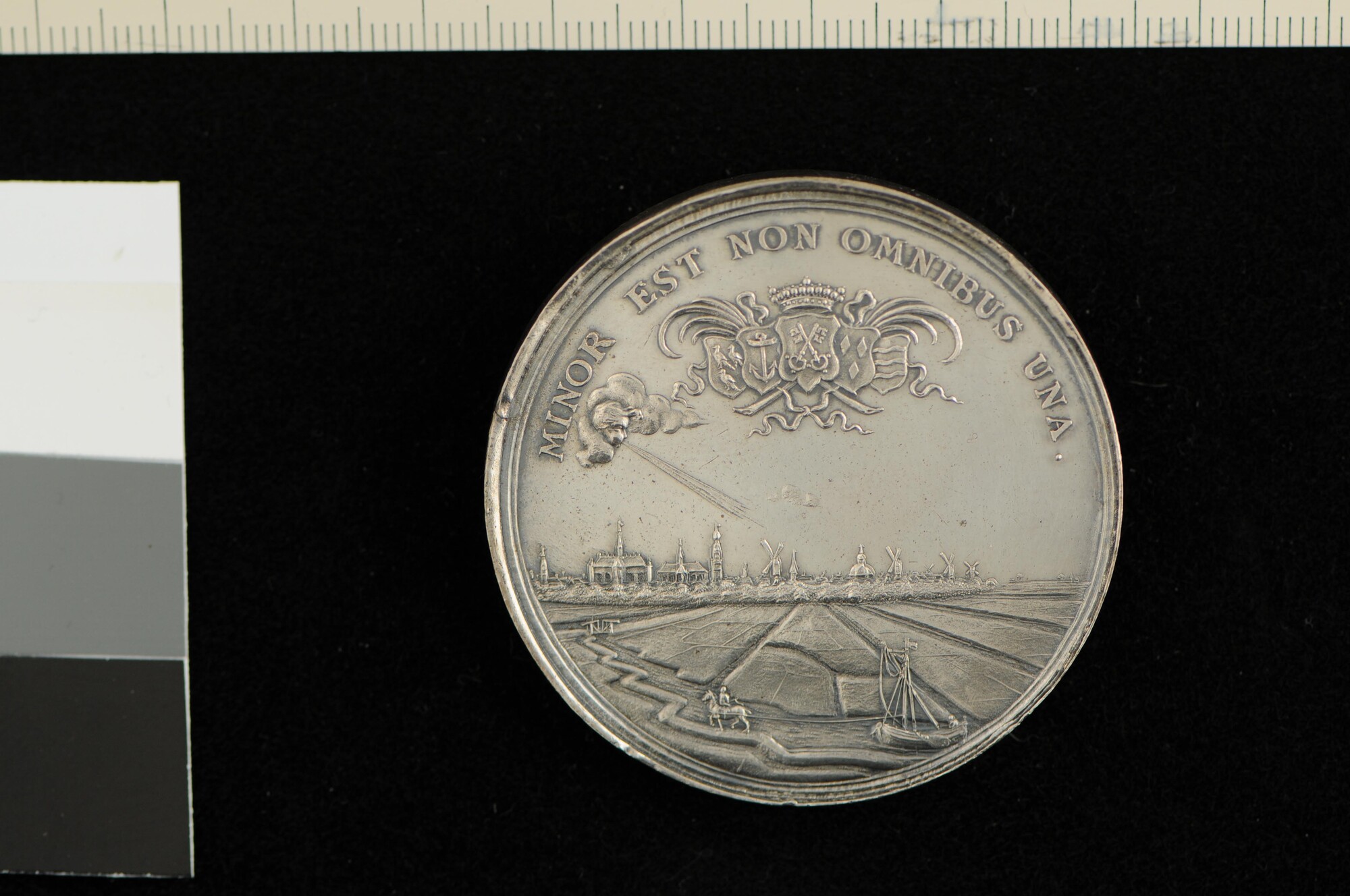 A.0015(07); Penning op het nieuwe jaagpad langs de Zijl, 1683; penning
