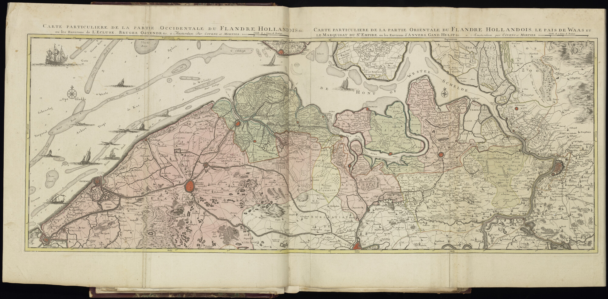 B.0032(033) [kaart 011]; Kaart van Zeeland en Vlaanderen; kaart