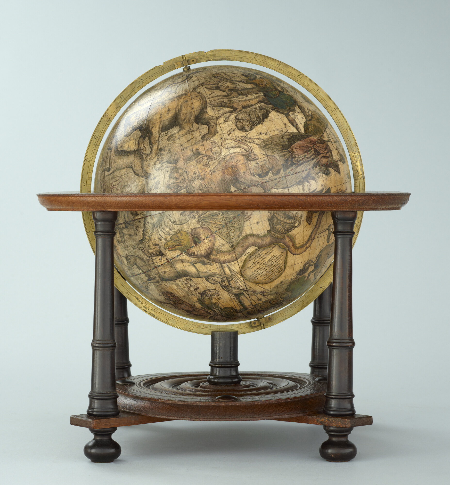 A.0145(025)08; Hemelglobe van 31 cm. in doorsnede door Gerard en Leonard Valk, 1700; globe