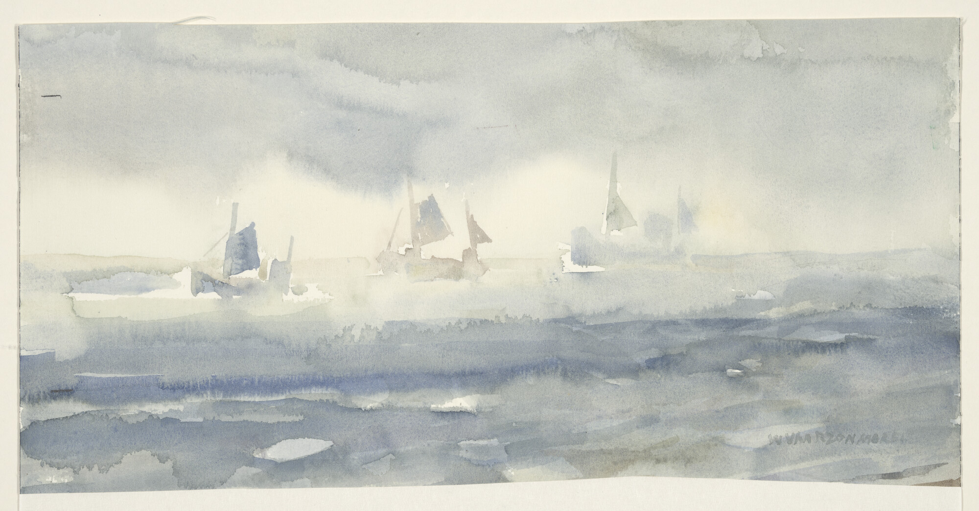 A.5848(03); Visserij bij Schotland; tekening