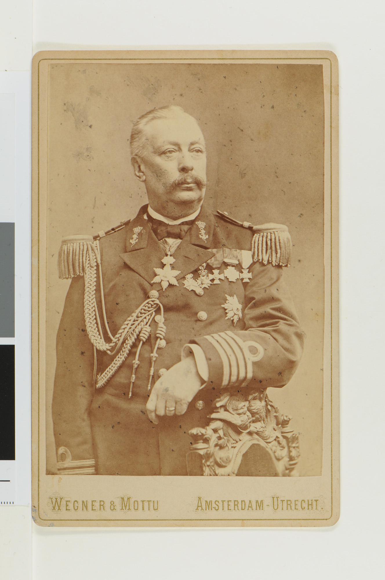S.3415(06)09a; Portretfoto van jhr. M.W. van Rensselaer Bowier (1822-1889); foto