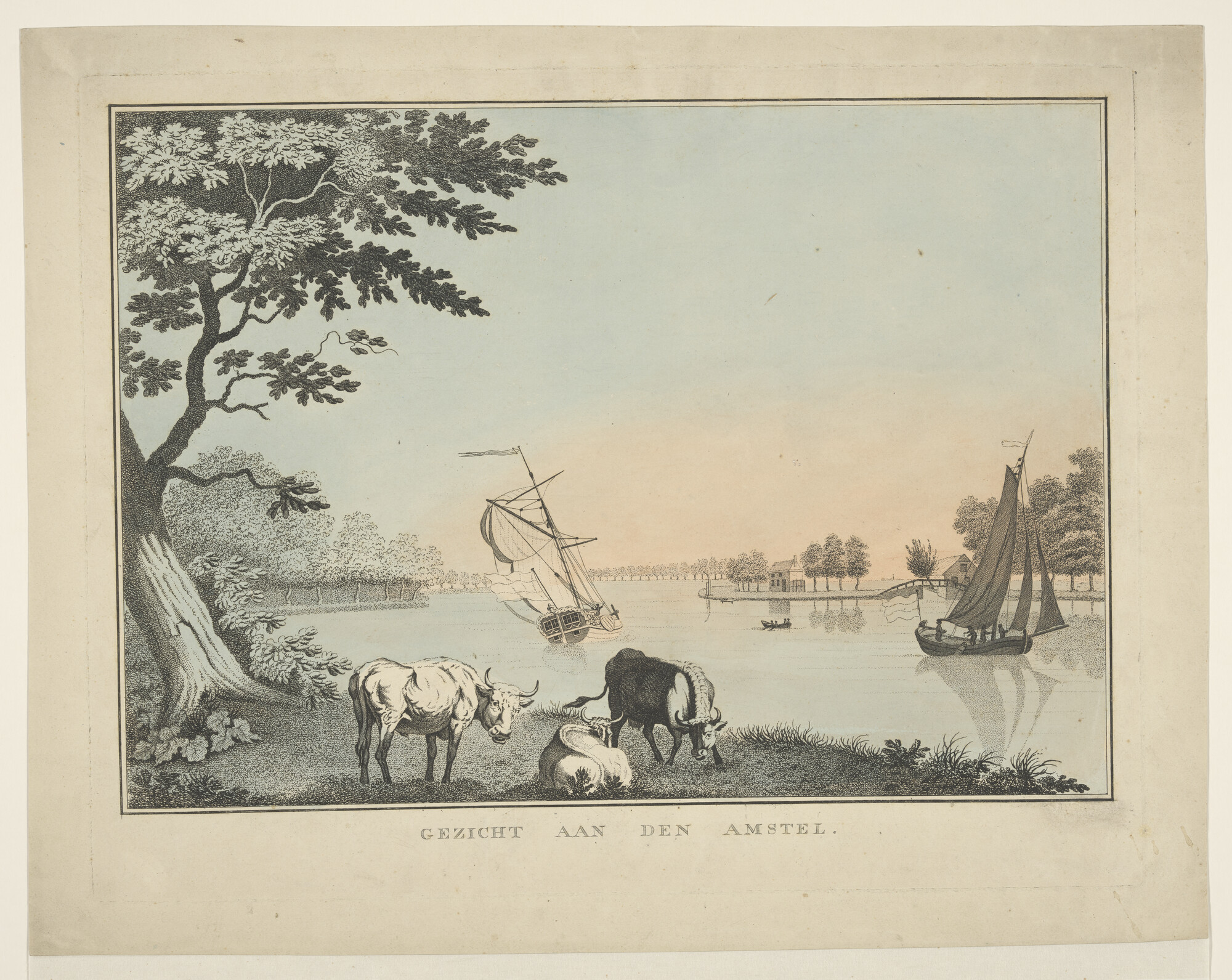 A.1714(04); Gezicht aan de Amstel; prent