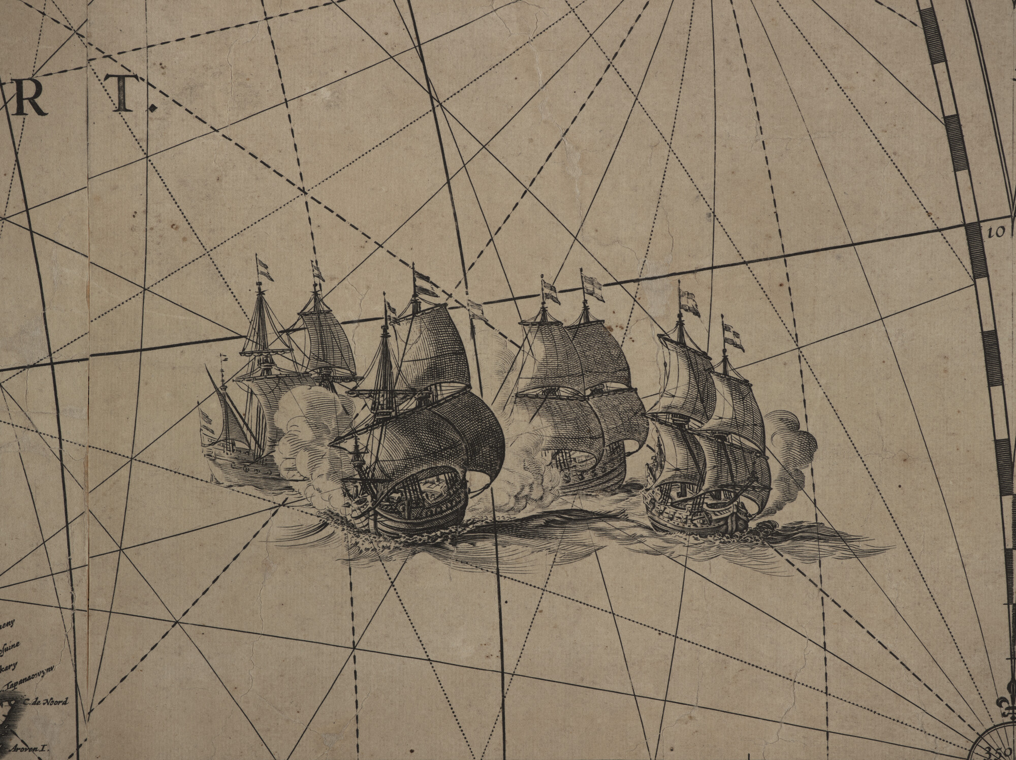 S.0864; Wandkaart van de wereld door Joan Blaeu uitgegeven ter gelegenheid van de Vrede van Münster, 1648; wandkaart