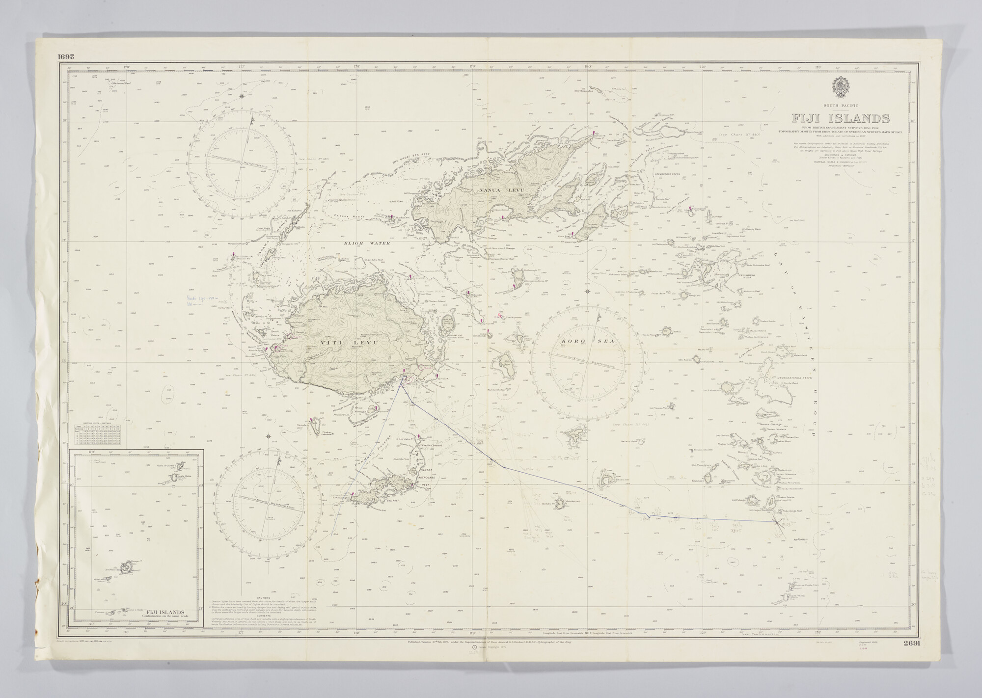 2019.1057-15; South Pacific, Fiji Islands; zeekaart