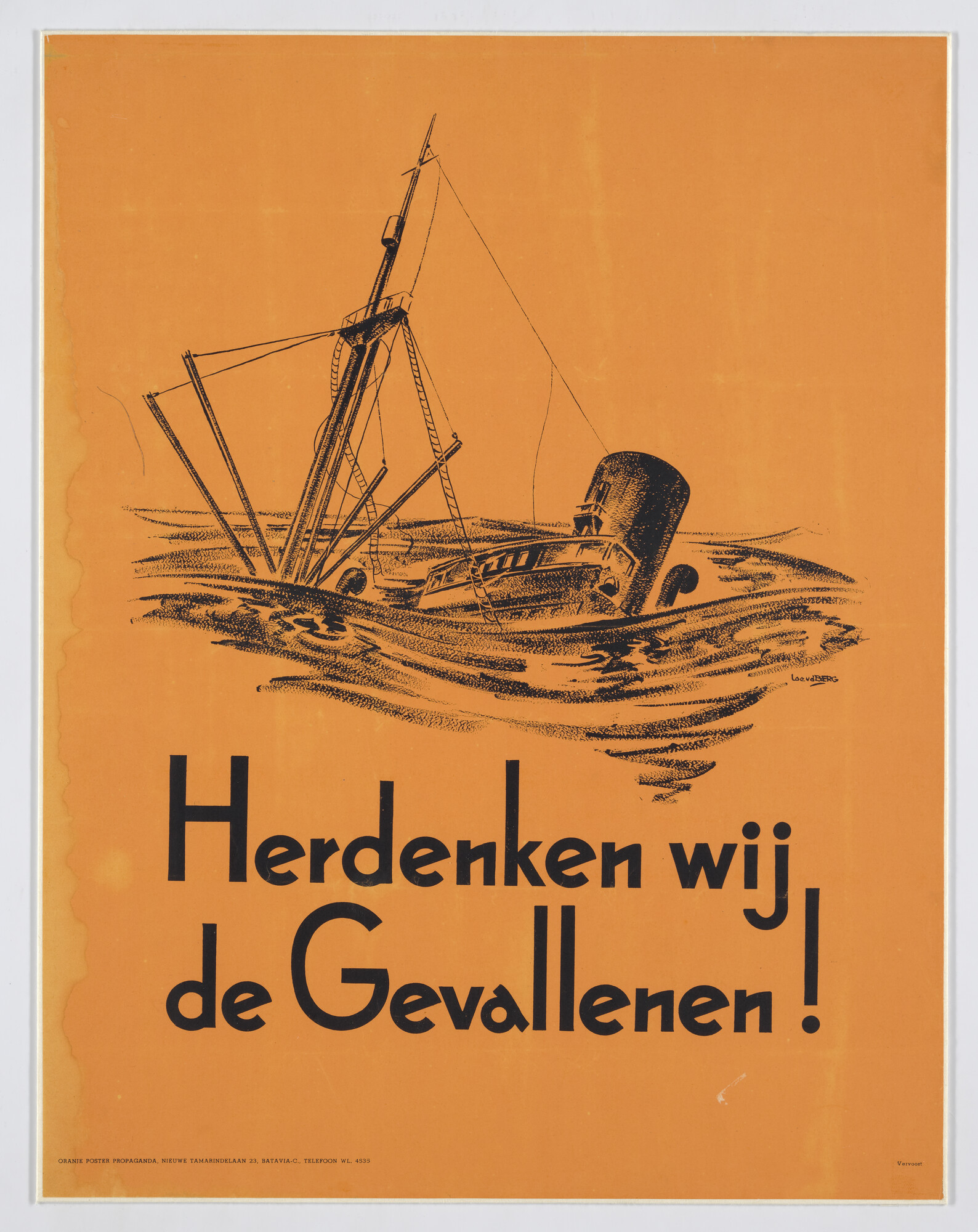 B.0285(01); Herdenken wij de gevallenen; affiche