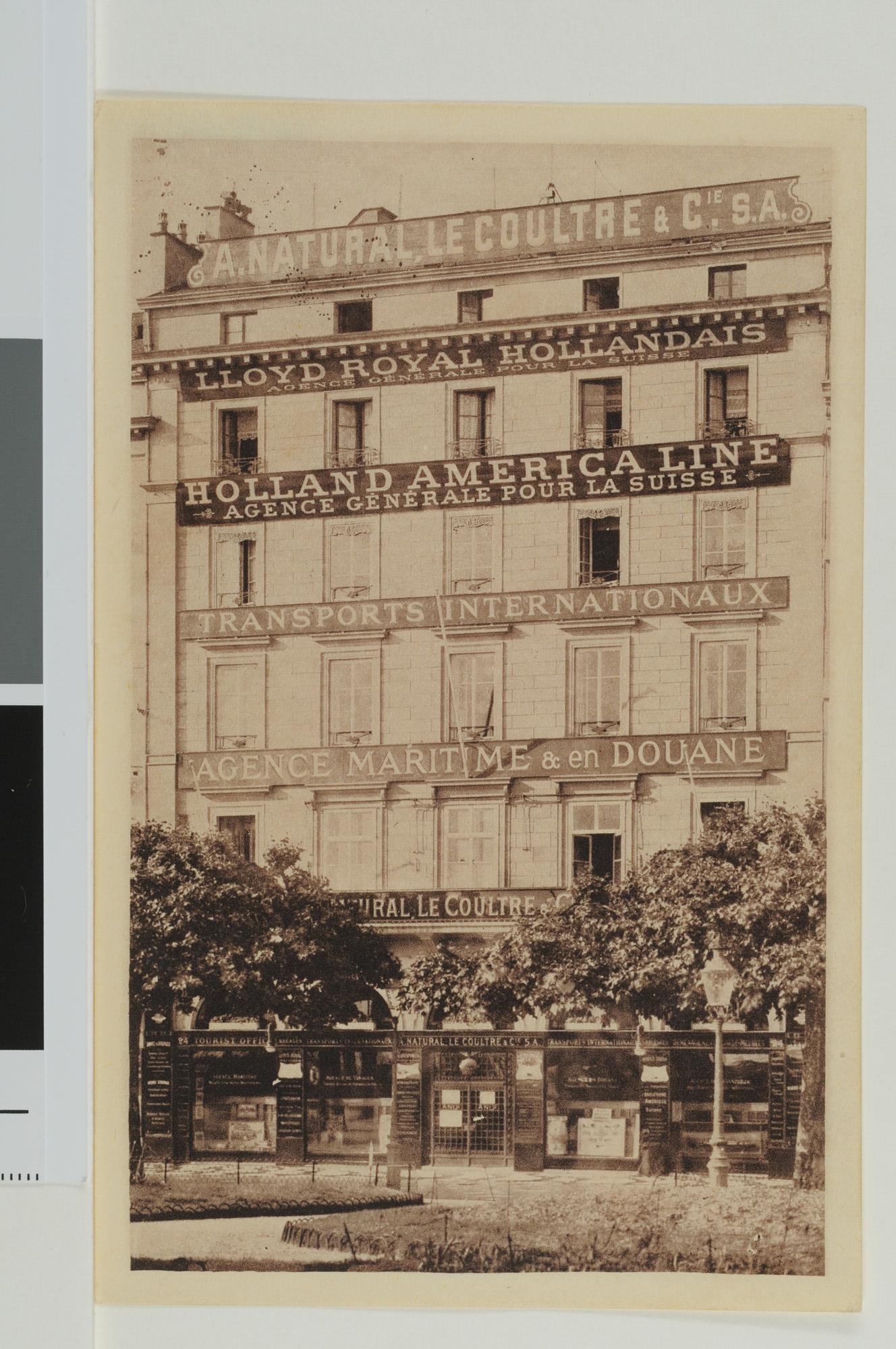 S.6483(4060)24; Exterieurfoto van het agentschap van de KHL en de HAL in Genève (Zwitserland); foto
