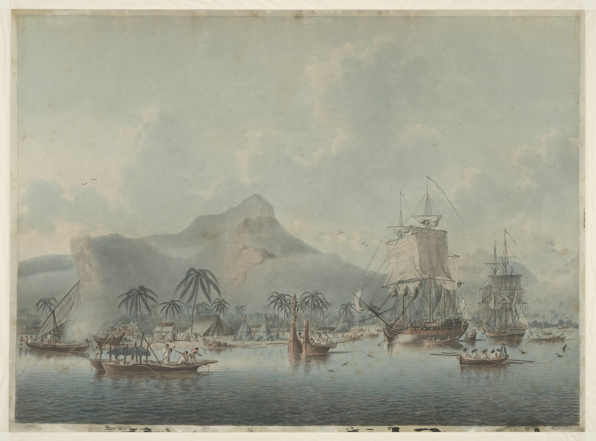 A.0145 [nr 0028]; De laatste reis van James Cook; prent