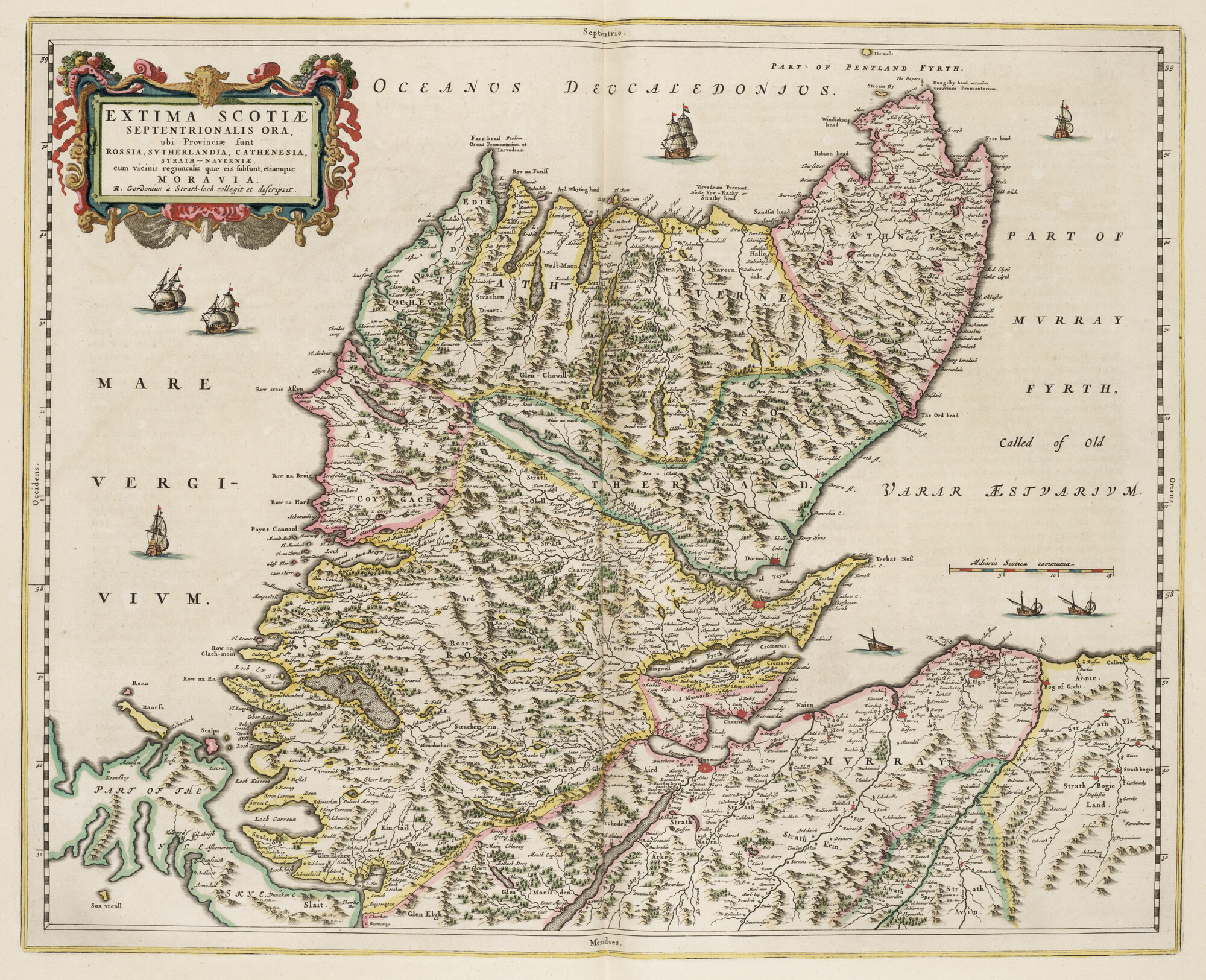 S.1034(05) [kaart 037]; Kaart van het noorden van Schotland; landkaart