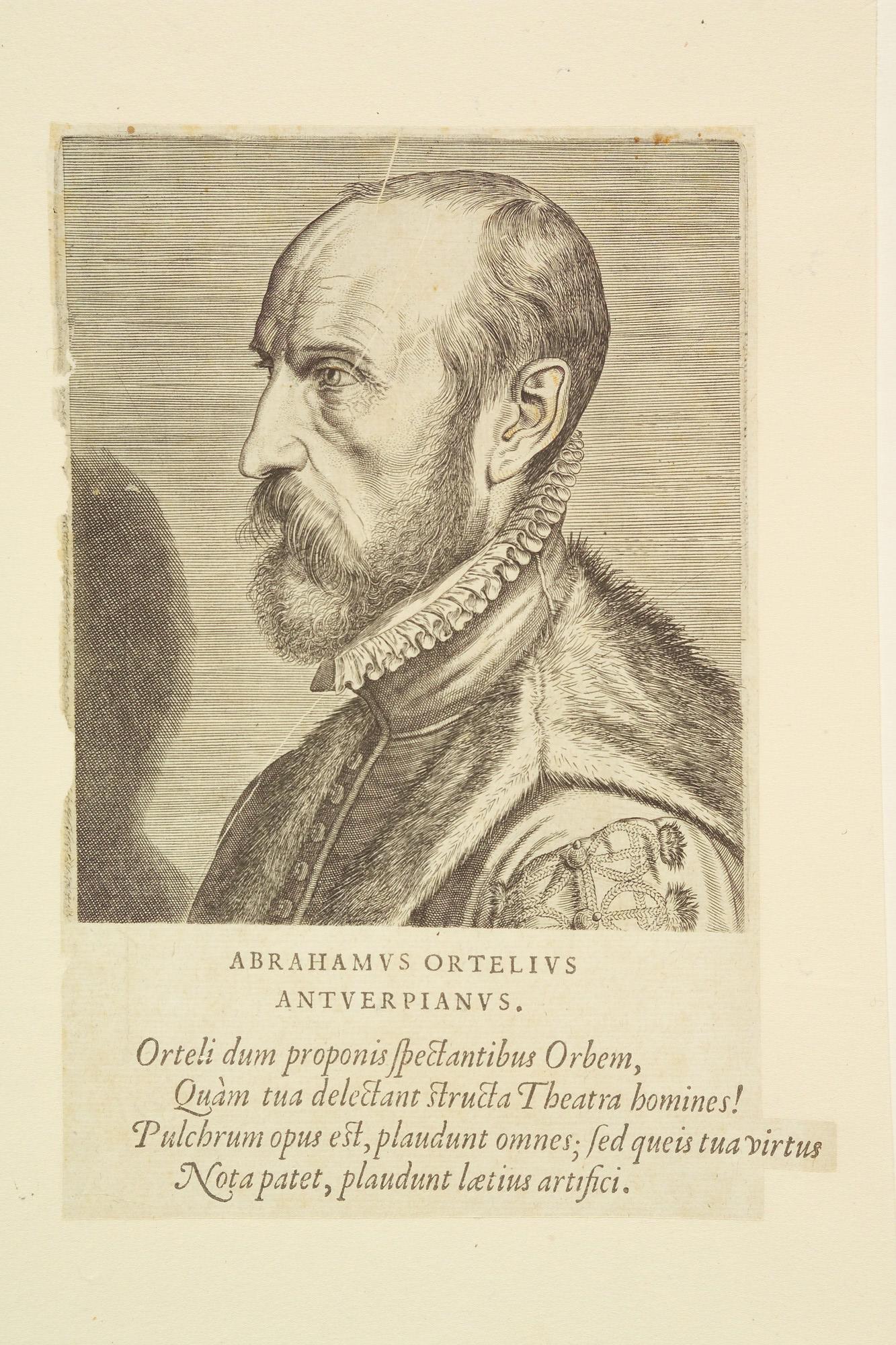 A.0075(059); Portret van Abraham Ortelius; prent