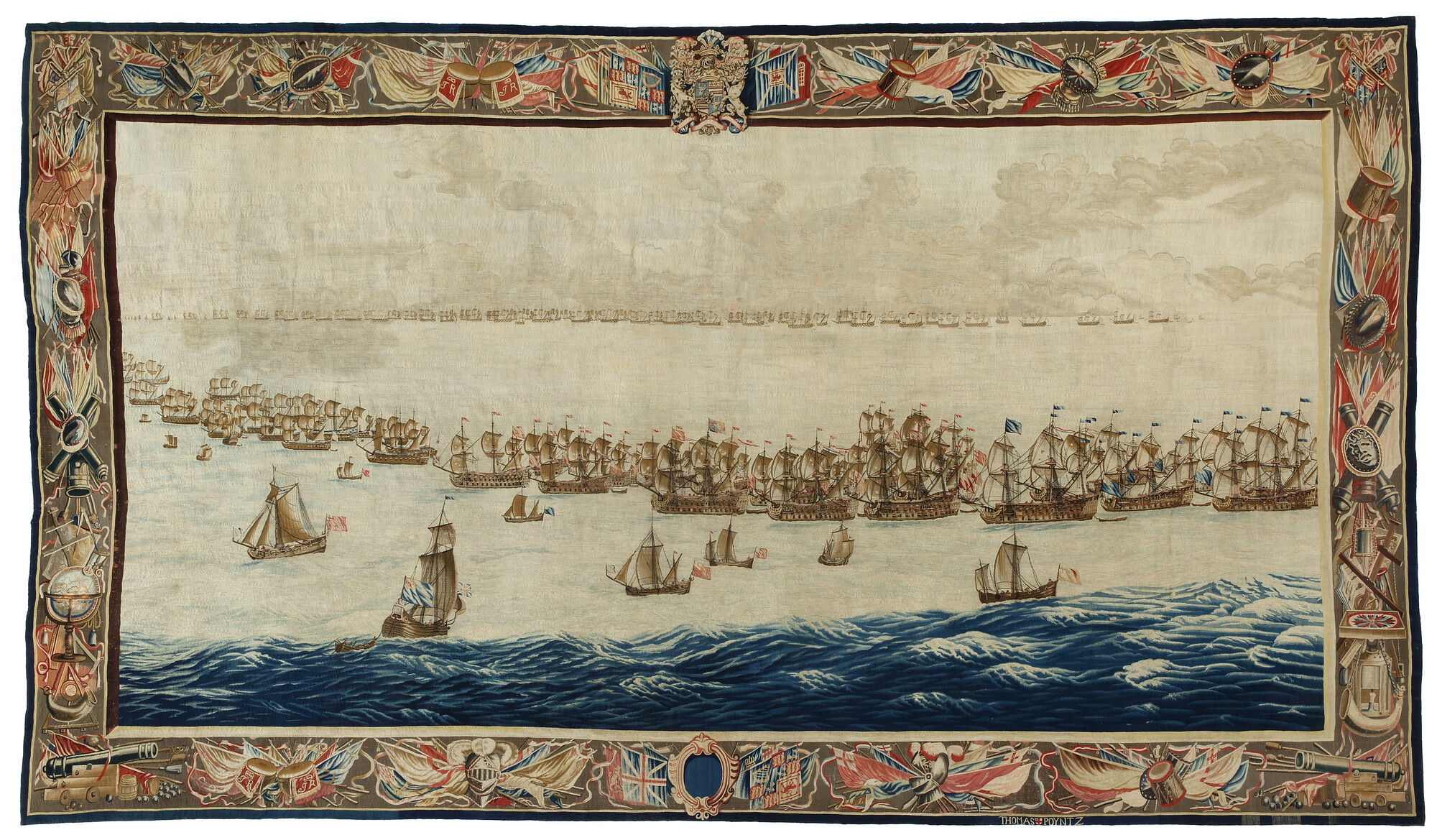 2020.0001; The Fleets drawn up for Battle; tapisserie