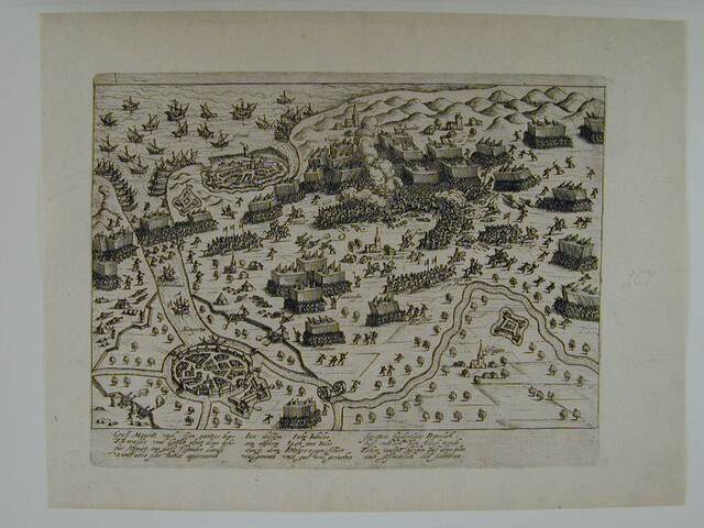 A.0145(027)331; De Slag bij Nieuwpoort, 7 juli 1600; prent