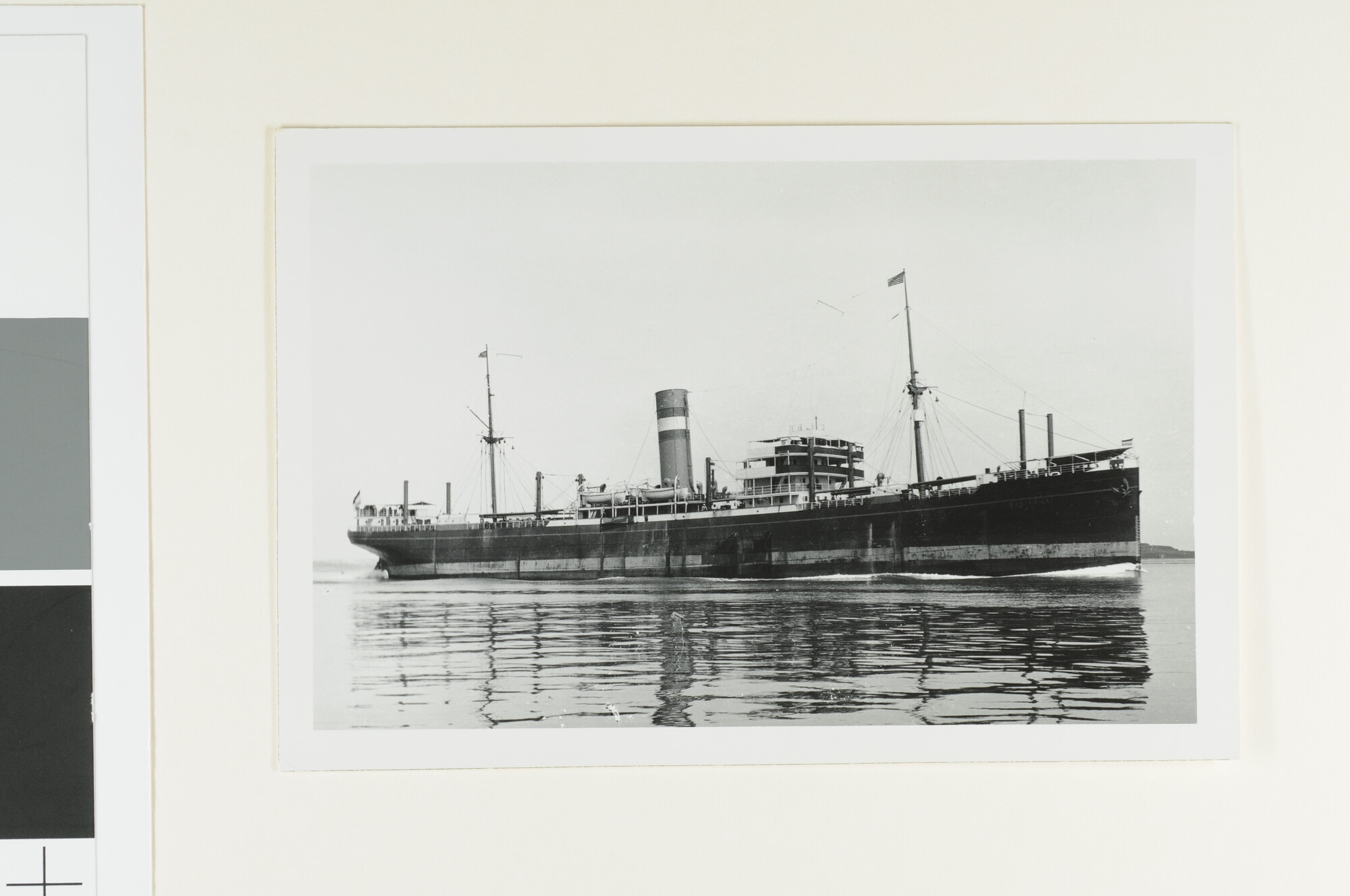 A.4744(50); Het vrachtschip ss. 'Schiedijk' van de Holland-America Lijn; foto