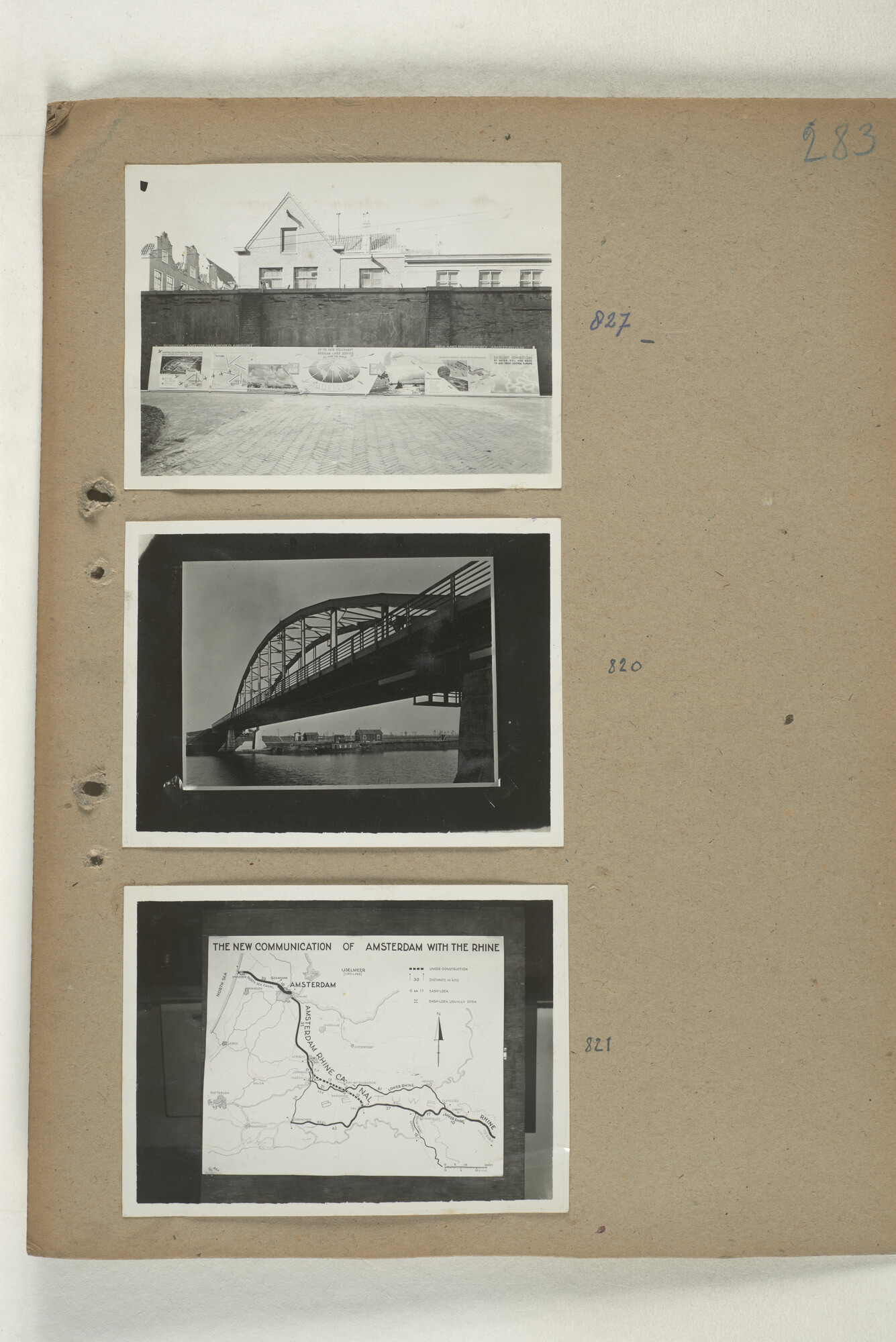1998.2181; Omslag met een grote hoeveelheid proef foto's gemaakt in opdracht van de Gemeente Handelsinrichtingen en de Vereniging "de Amsterdamsche Haven" te Amsterdam.; omslag