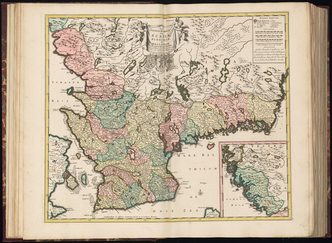 B.0032(030) [kaart 013]; Kaart van Zuid-Zweden; kaart