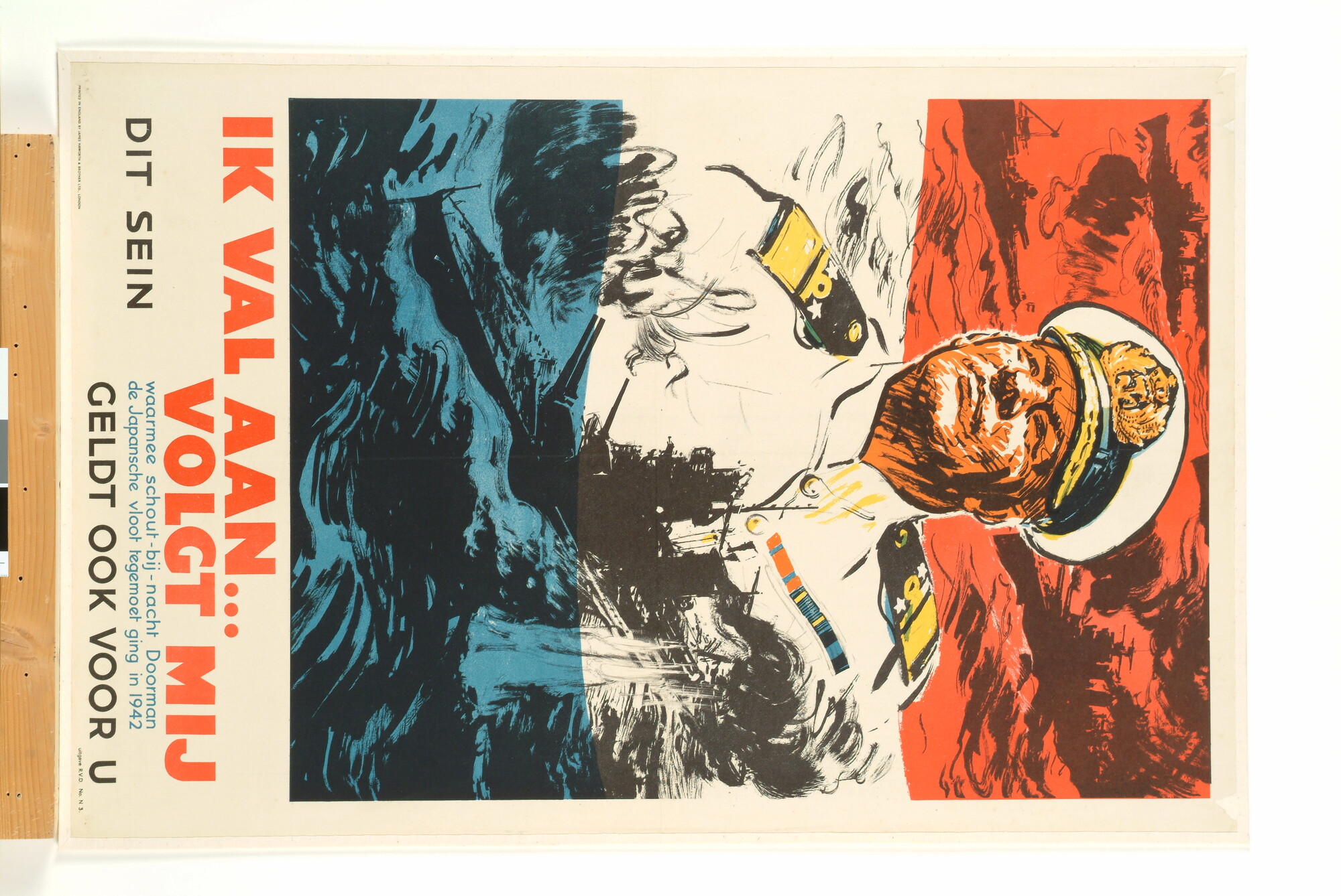S.6021(02); Ik val aan...volgt mij. Dit sein geldt ook voor u; affiche