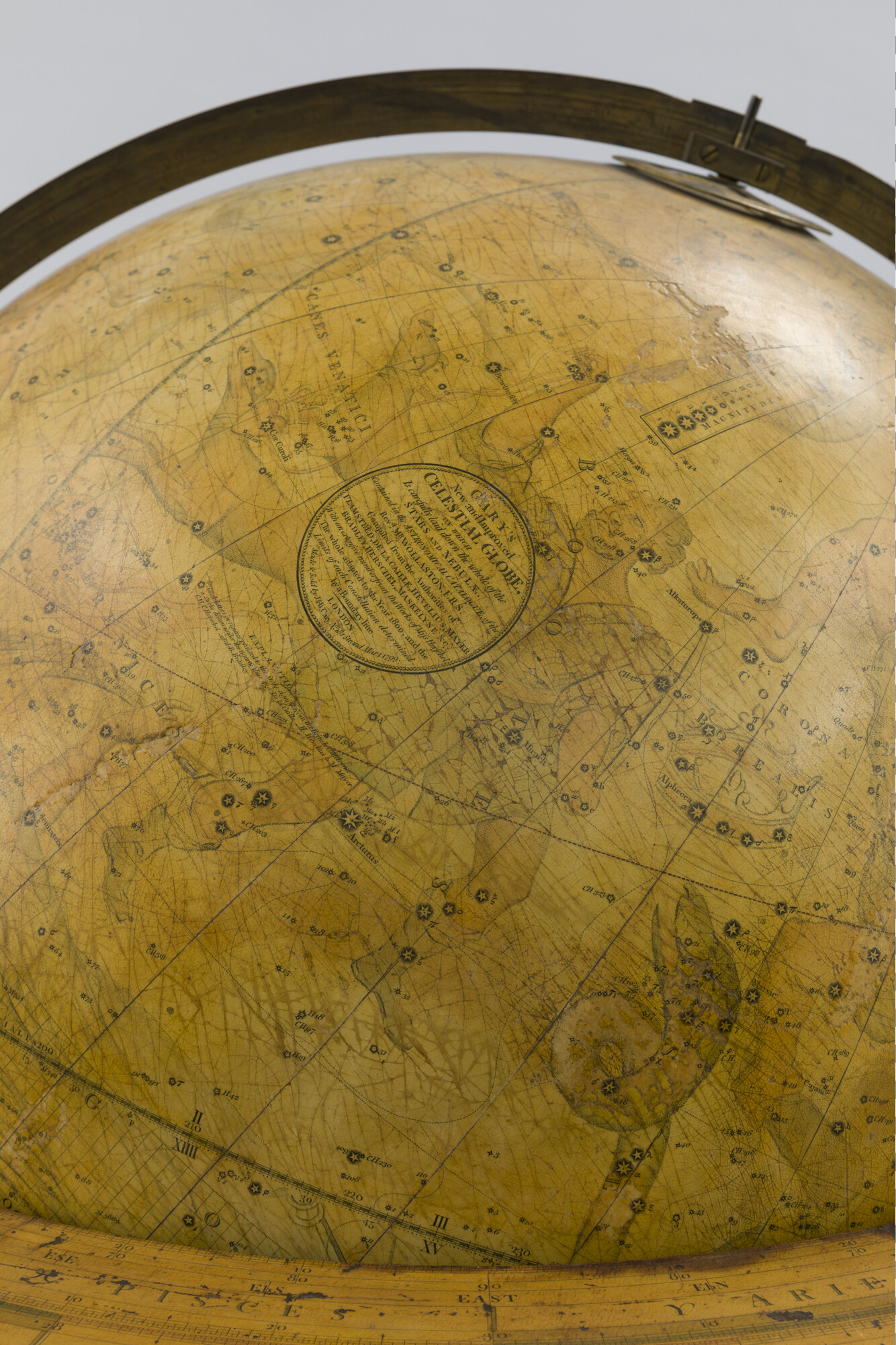 A.0145(025)13; Hemelglobe van 53,5 cm. in doorsnede door John en William Cary, 1799; globe