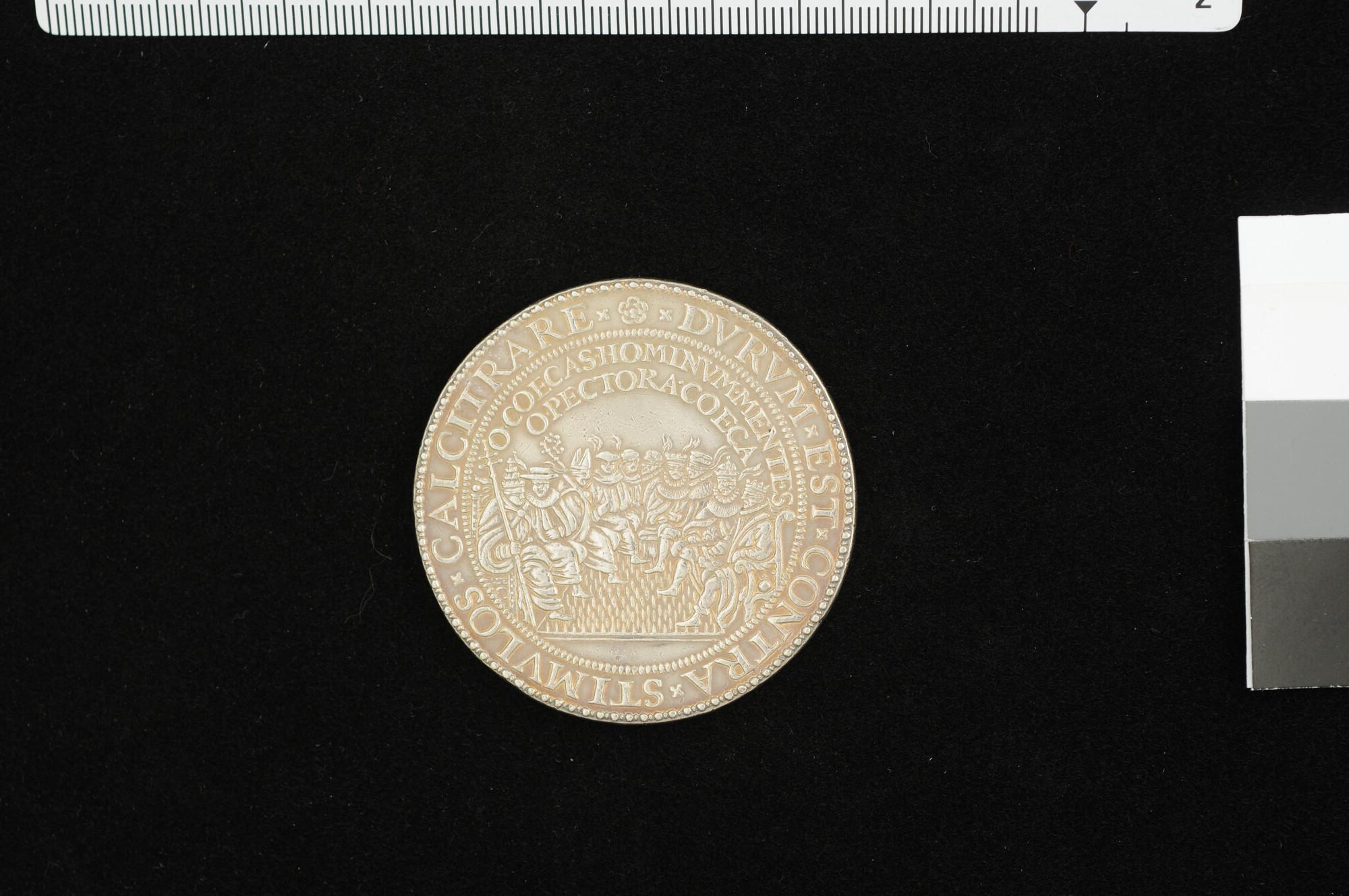S.1048(02)02; Penning op de vernietiging van de onoverwinnelijke Spaanse vloot, 1588; penning