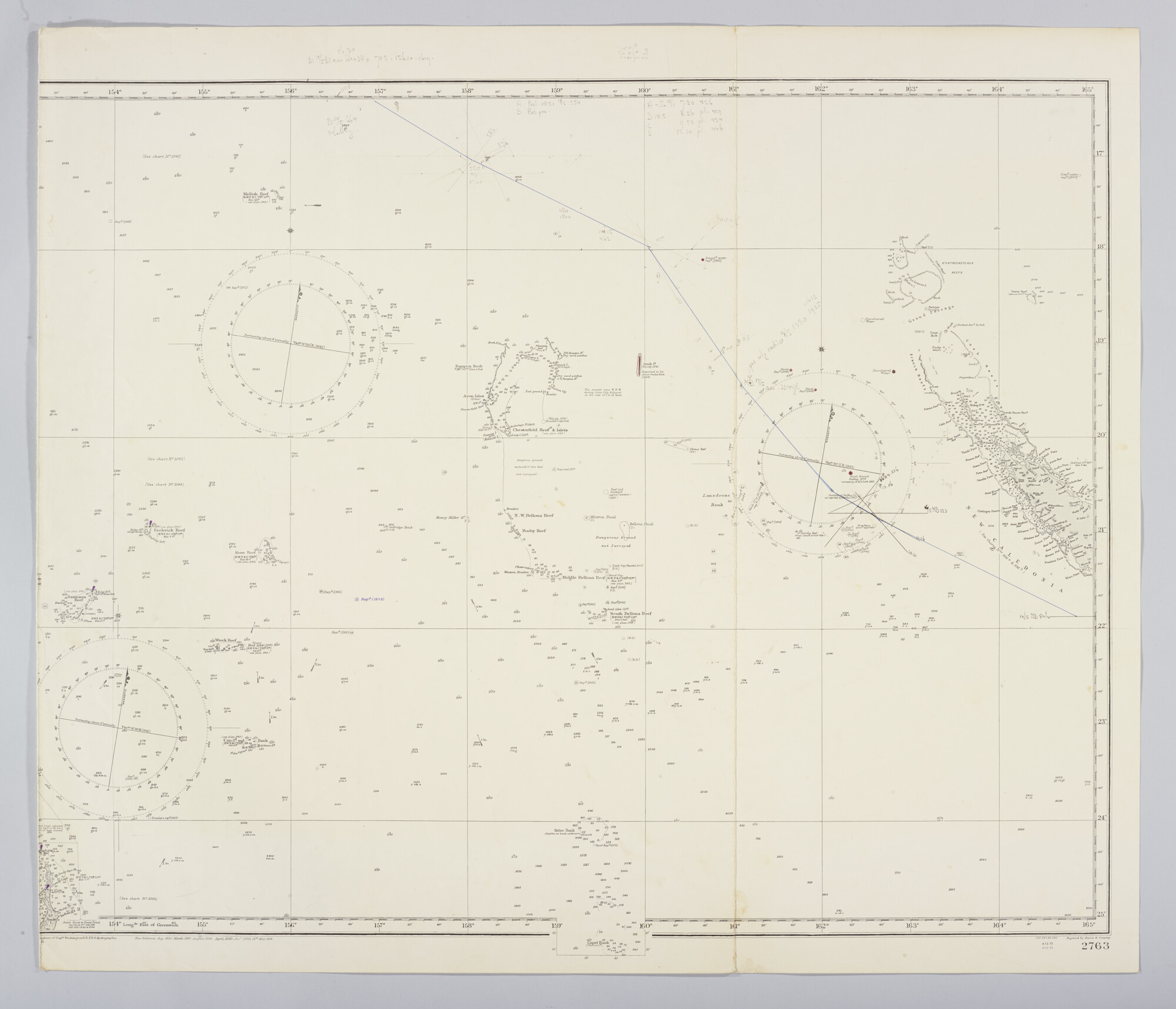 2019.1057-09; Coral Sea & Great Barrier Reefs, Sheet I; zeekaart