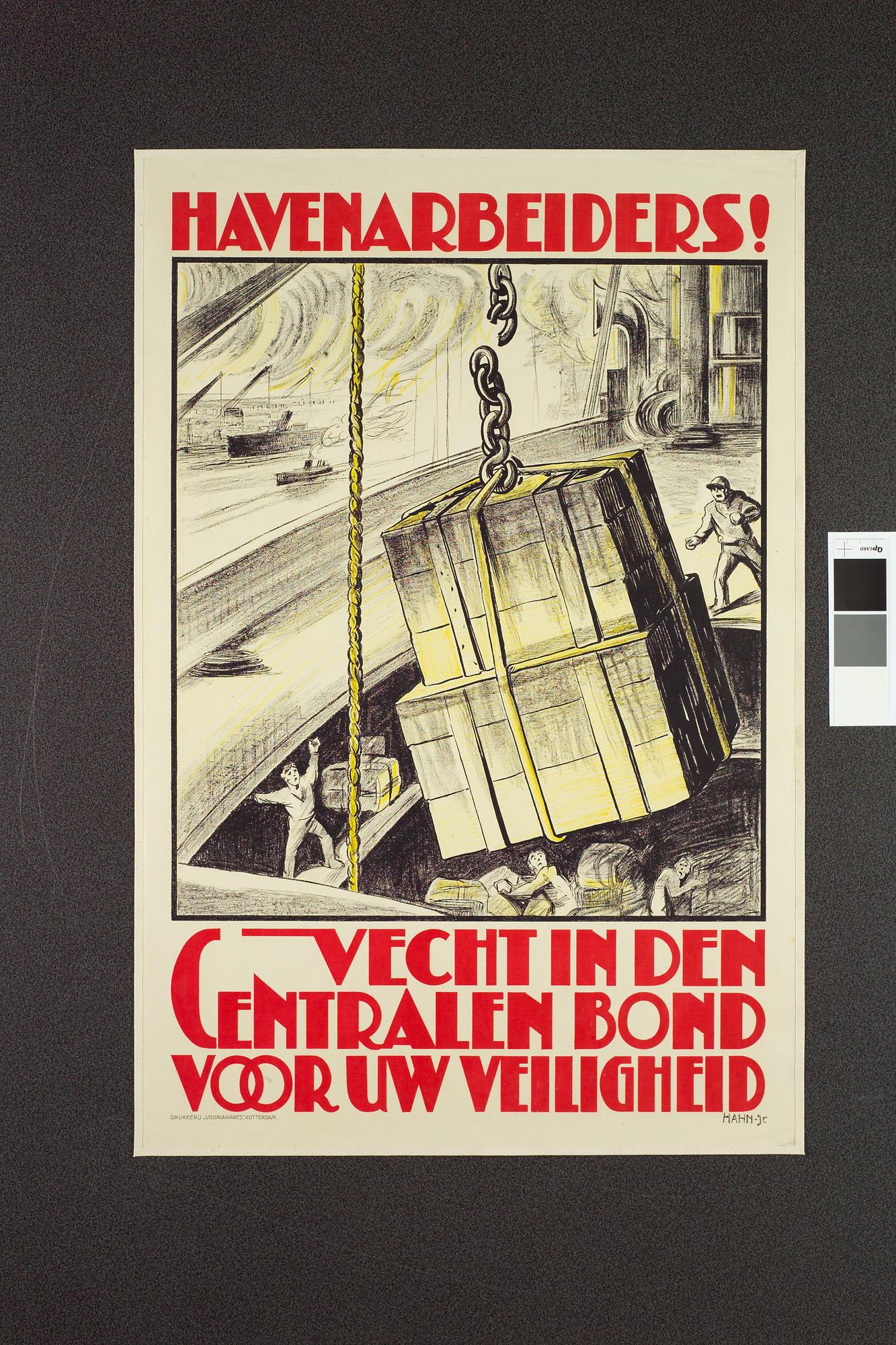 A.5741(01); Havenarbeiders! Vecht in den Centralen Bond voor uw veiligheid; affiche