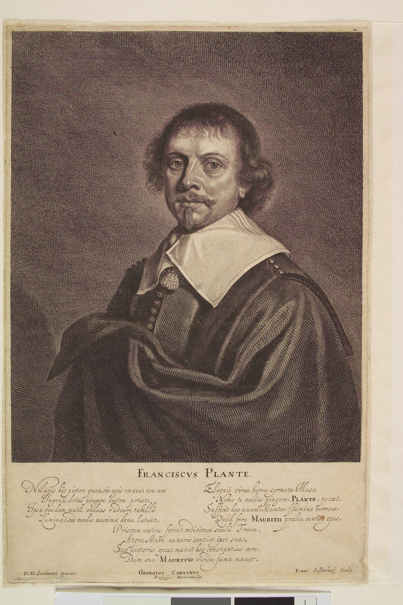 S.0384(03); Portret van Franciscus Plante; prent