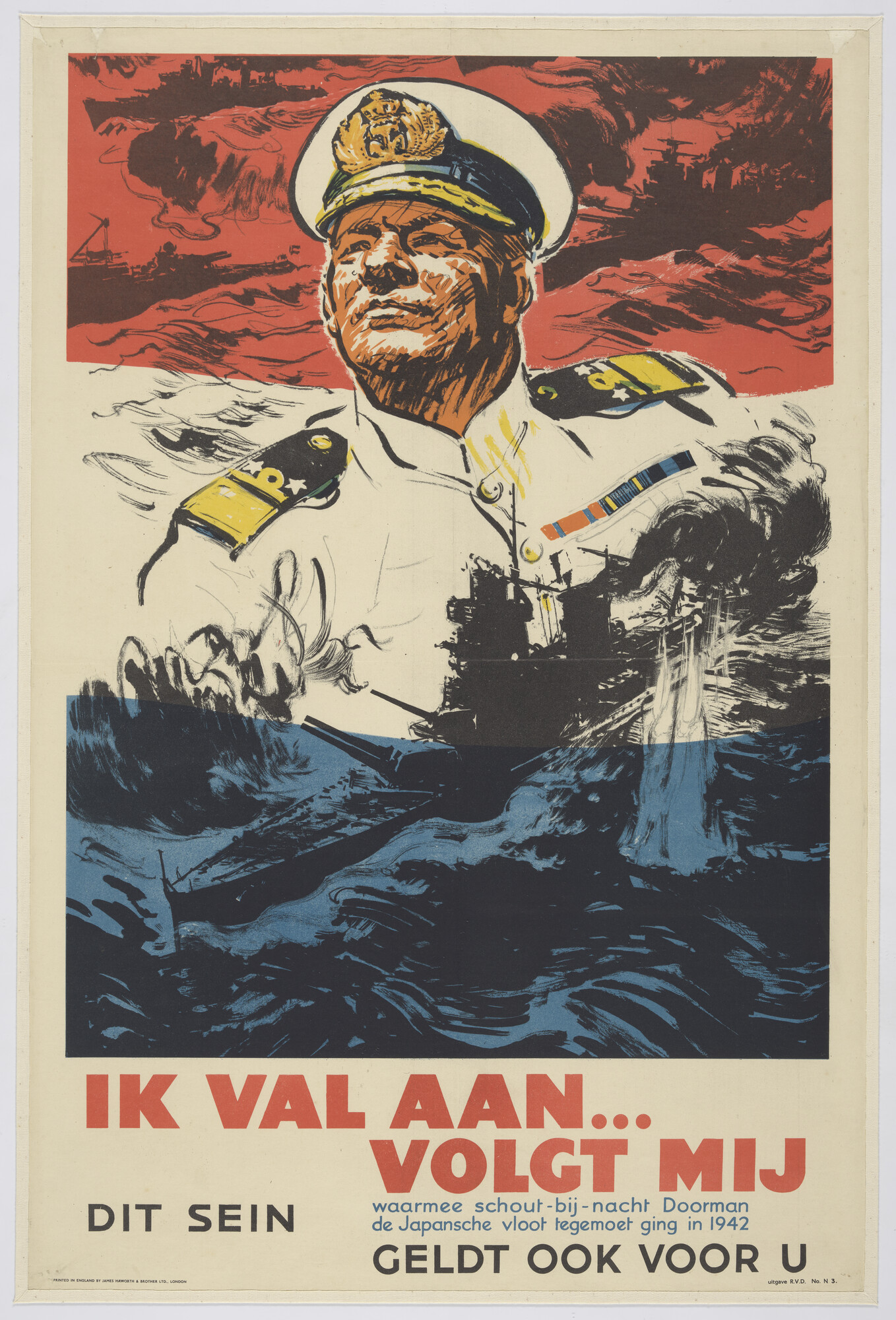 S.6021(02); Ik val aan...volgt mij. Dit sein geldt ook voor u; affiche