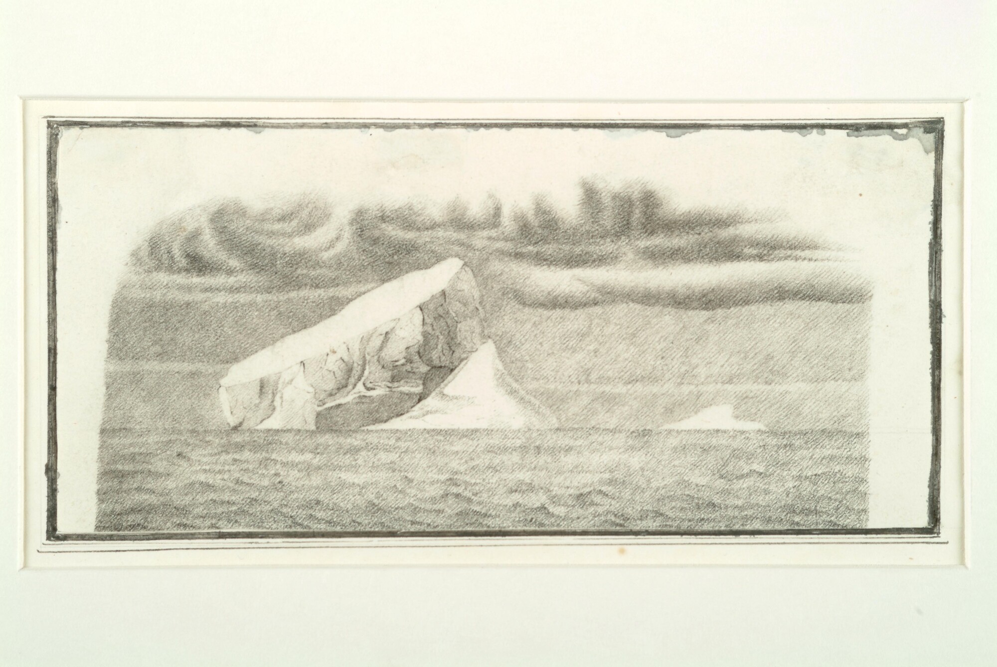1999.0602; Een ijsberg bezuiden Kaap Hoorn; tekening